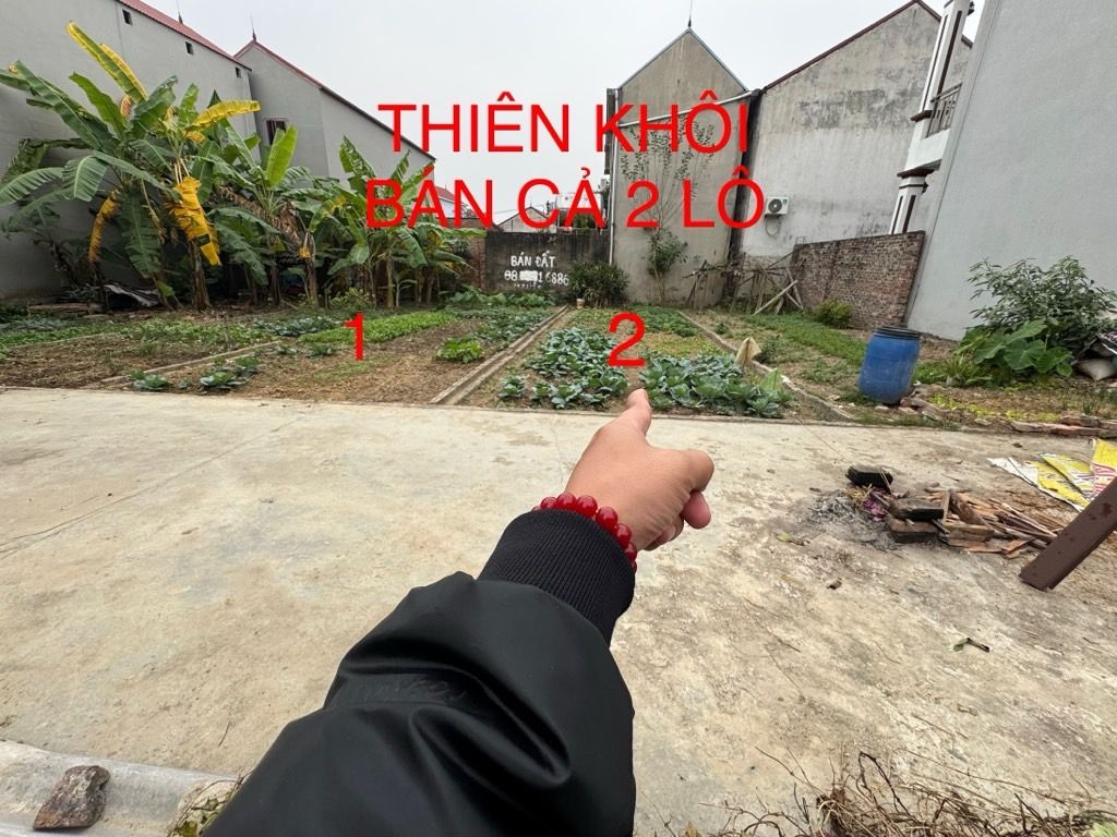 Bán đất 60m² mặt tiền 4.1m, hướng Bắc, pháp lý sổ hồng, giá 1.6 tỷ VNĐ