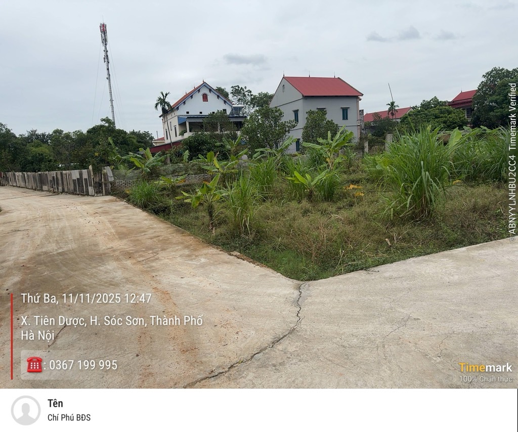 🔥 Cơ Hội Vàng: Bán Ngay 99,8m² Đất Thổ Cư Sóc Sơn! 🔥