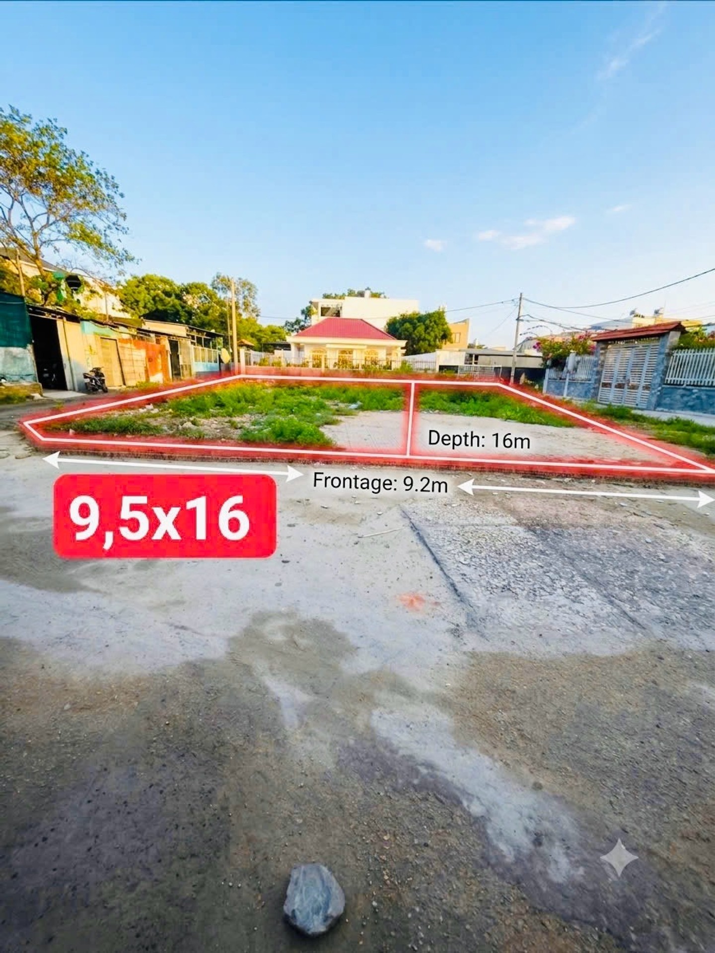 Đất ngang 9,5m full thổ, hẻm xe hơi Nguyễn thị Thử, 3.x tỷ