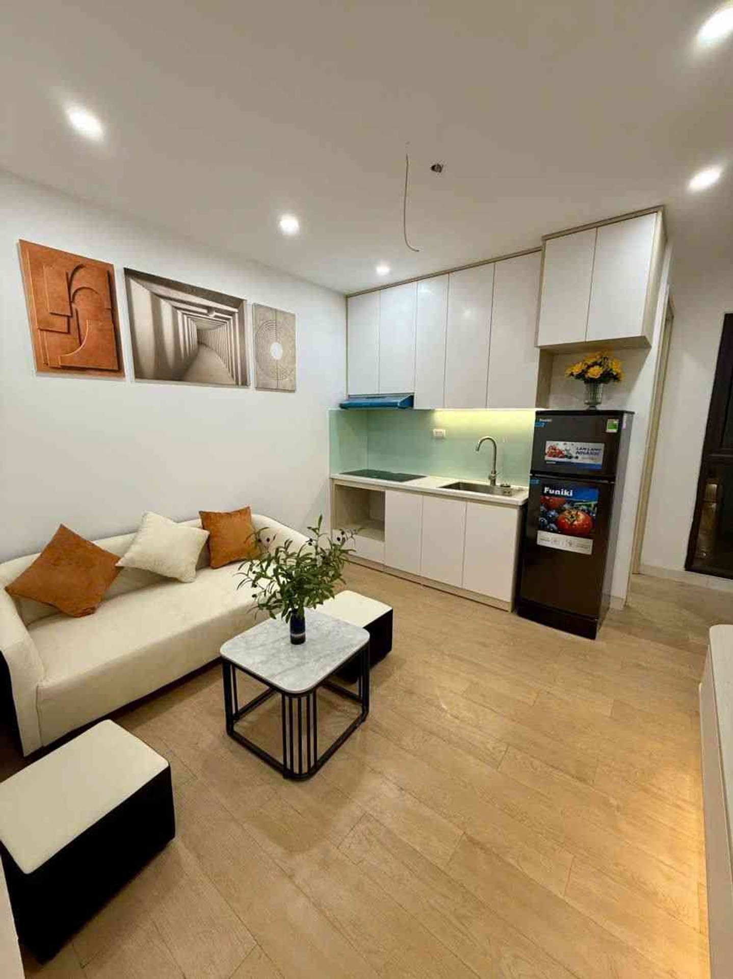 Chung cư mini Hào Nam, Đống Đa, 2 phòng ngủ, tiện nghi đầy đủ, sẵn sàng vào ở