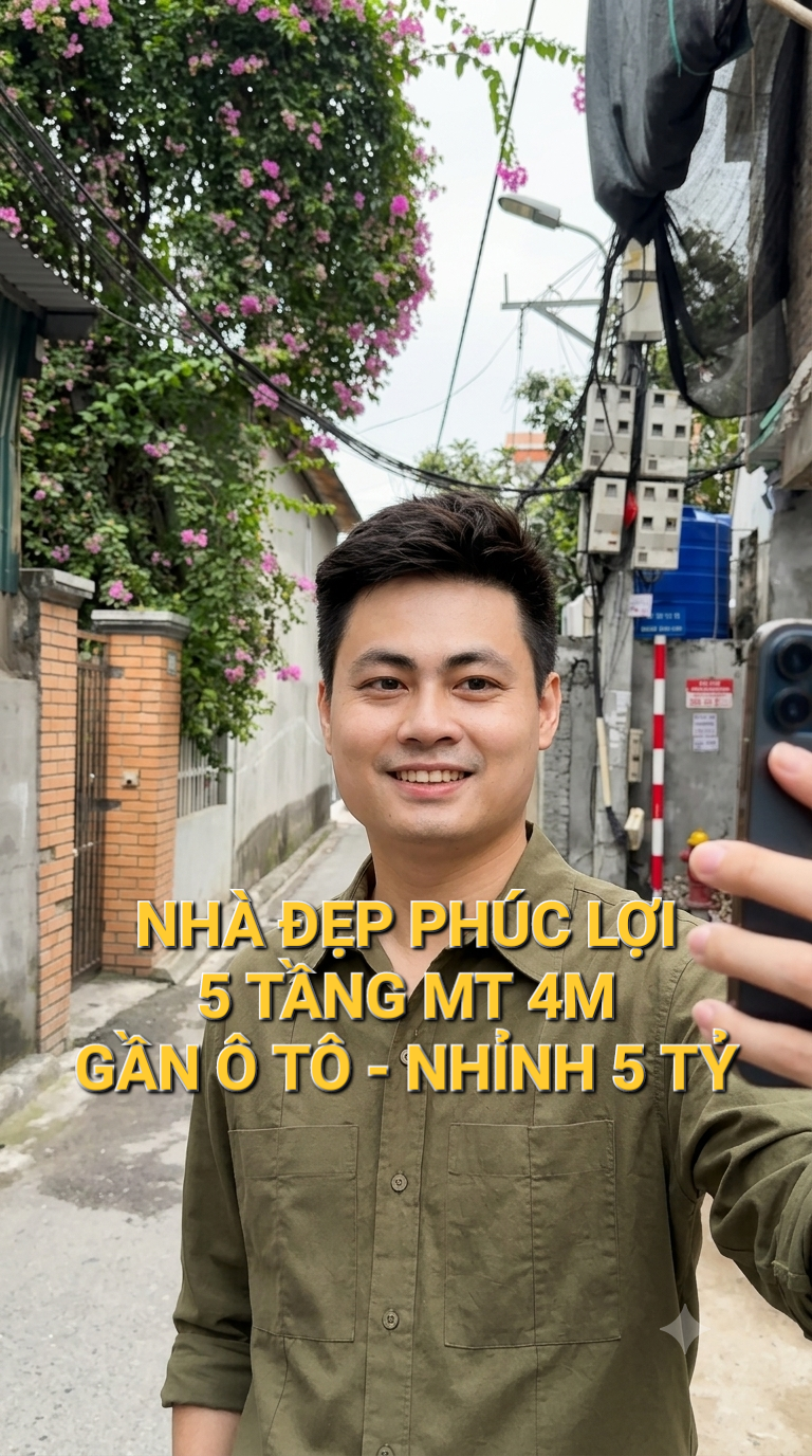 Nhà 5 tầng 3 phòng ngủ tại Phúc Lợi giá 5.8 tỷ
