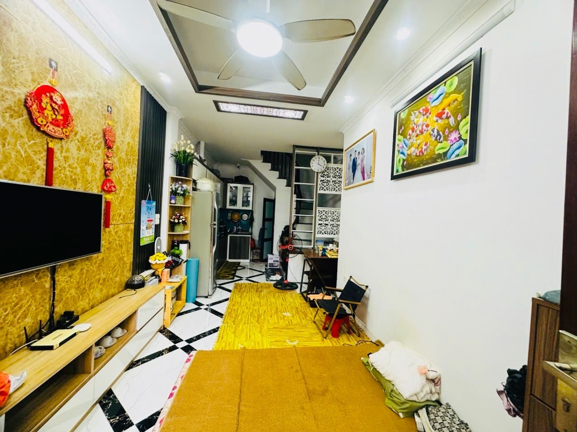 4.9 tỷ Nhà Phú Lương Hà Đông 4 Tầng-35m2 -Ô tô gần-có sân để xe máy riêng biệt.