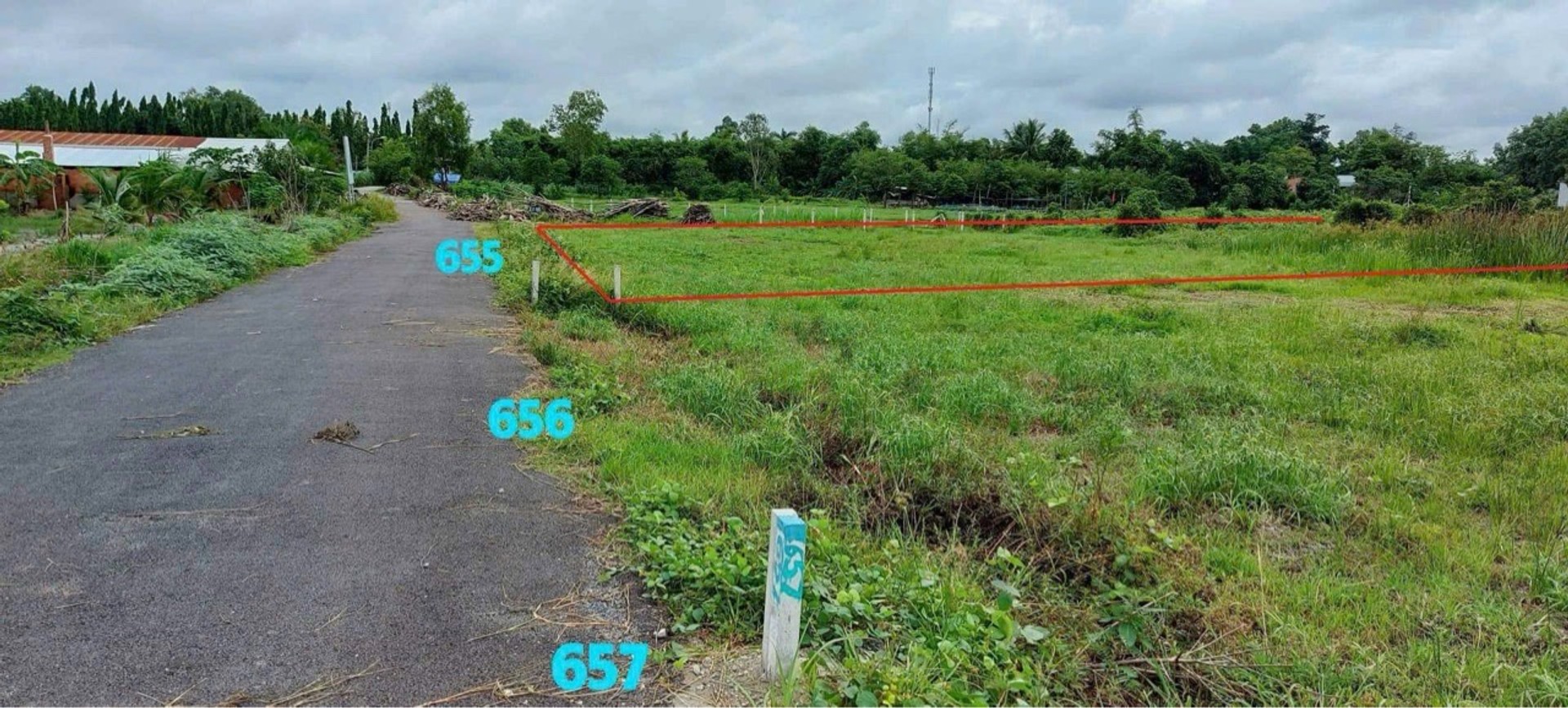 Bán đất vuông đẹp 500m2 mặt tiền 12m tại Cây Trôm - Mỹ Khánh, Củ Chi