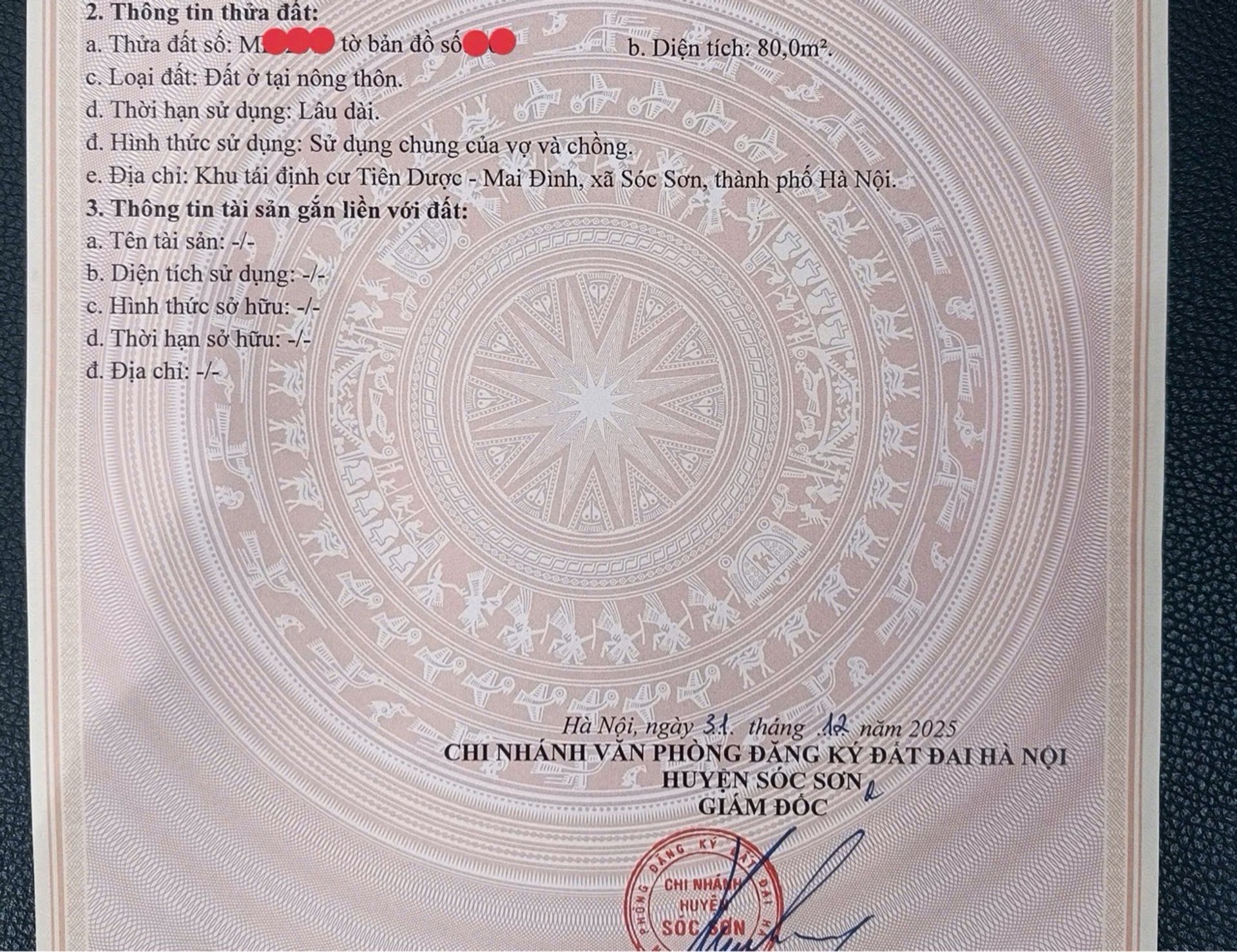 Bán đất 80m² khu tái định cư xã phường Đường Võ Nguyên Giáp gần sân bay Nội Bài