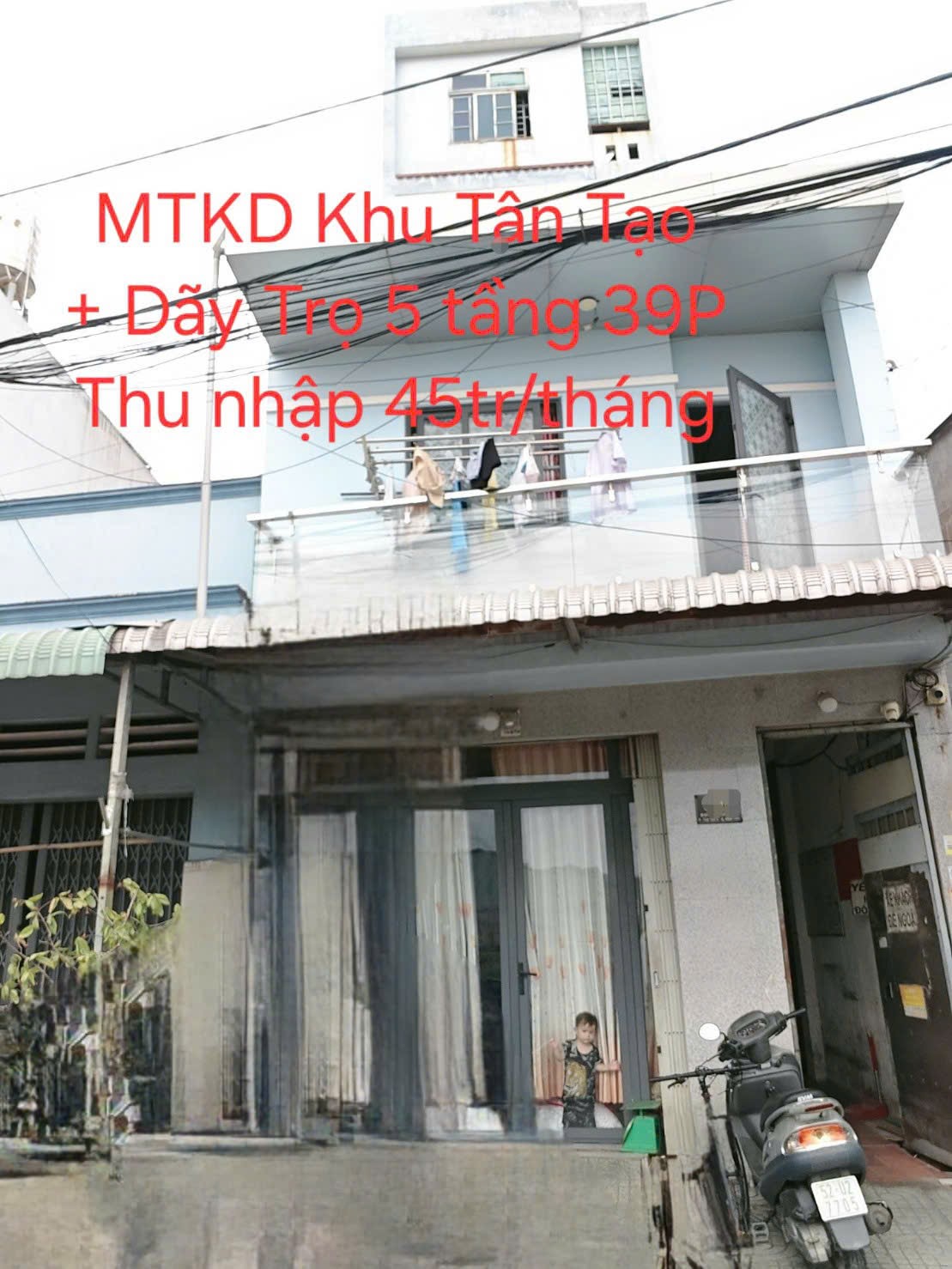 BÁN NHÀ ĐS10 KHU TÁI ĐỊNH CƯ TÂN TẠO + DÃY TRỌ 5 TẦNG 39 PHÒNG/THU NHẬP GẦN 50TR/THÁNG