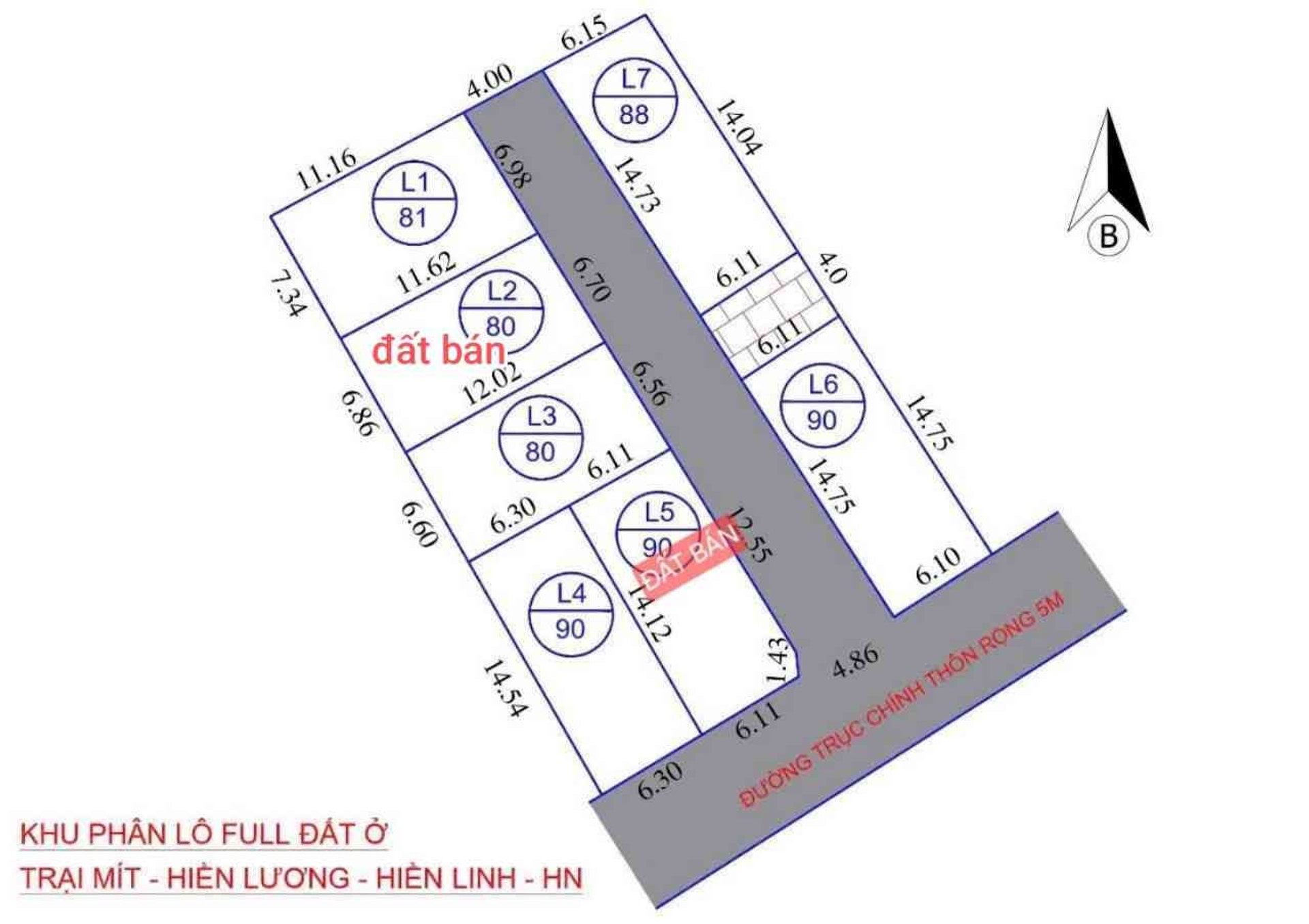 Bán đất 80m2 mặt tiền rộng tại Hiền Lương, Hiền Ninh gần sân bay Nội Bài