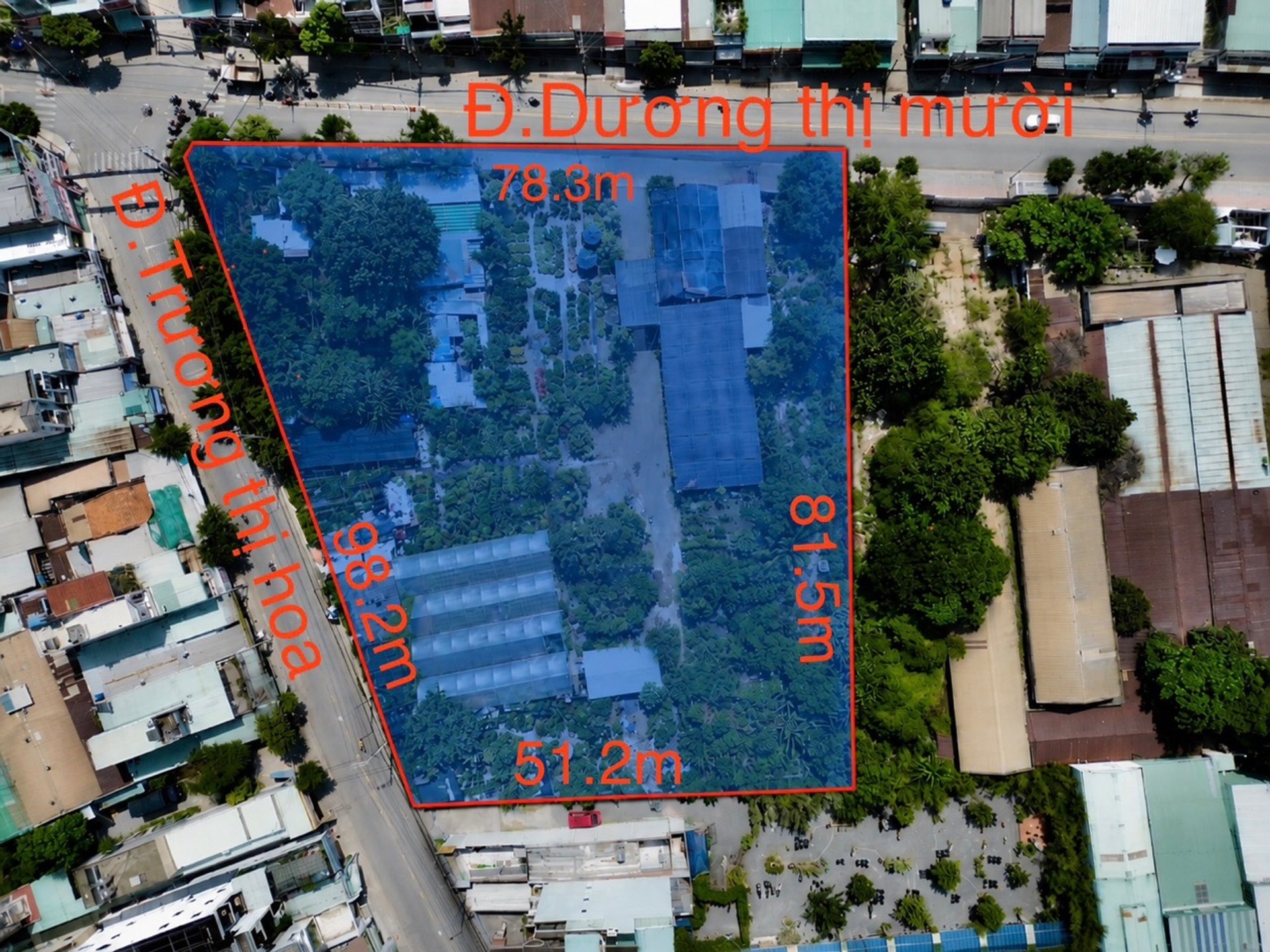 Bán 5000m² đất góc 2 mặt tiền Dương Thị Mười - Trương Thị Hoa