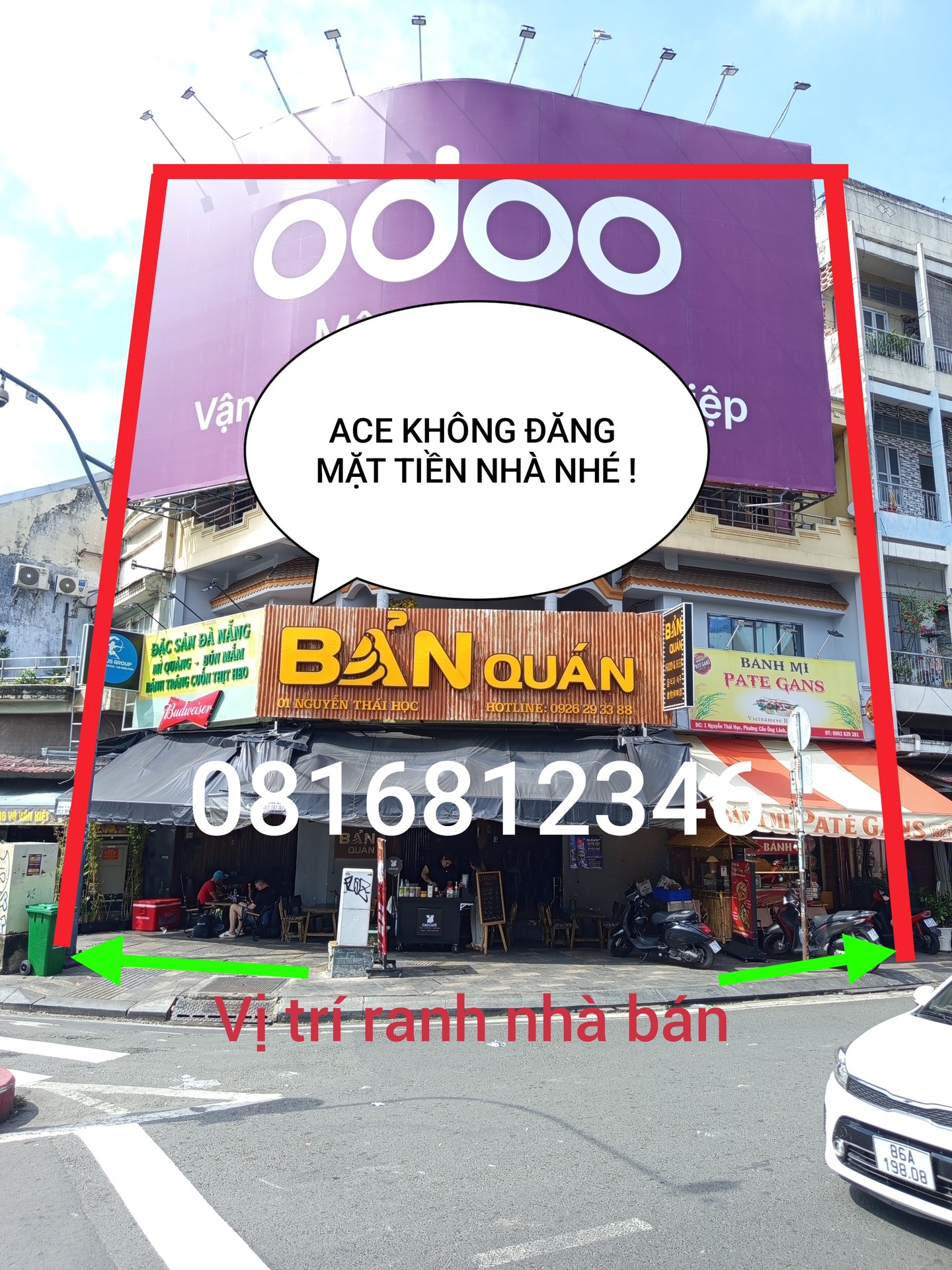 Bán nhà mặt phố 3 tầng, diện tích 111.9 m², mặt tiền rộng 15 m tại trung tâm quận