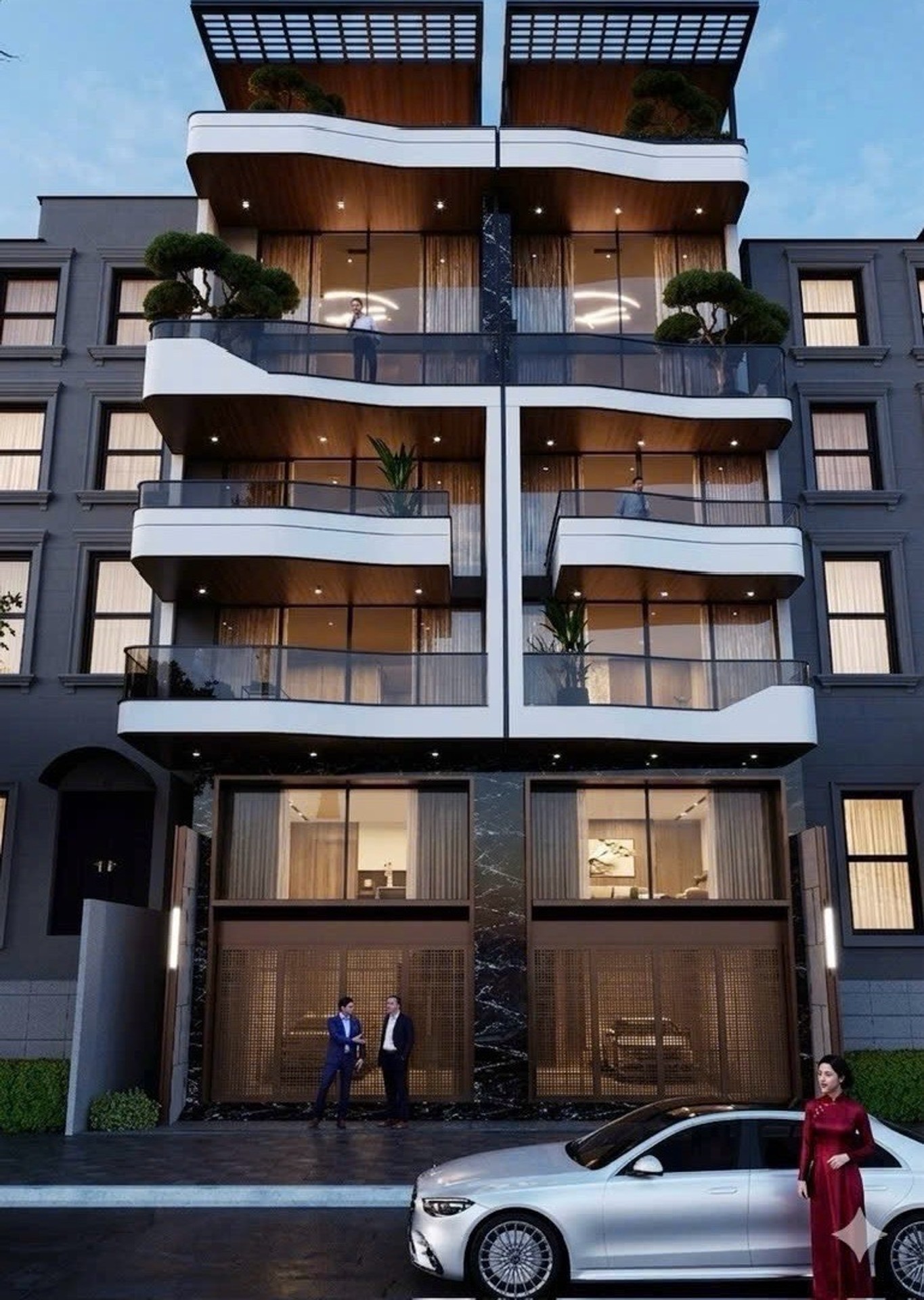 BÁN NHÀ NGỌC LÂM 120M2- 7 TẦNG THANG MÁY- GARA Ô TÔ - MẶT HỒ - 39.8 Tỷ