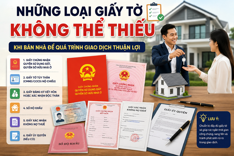 Những loại giấy tờ cần thiết khi bán nhà
