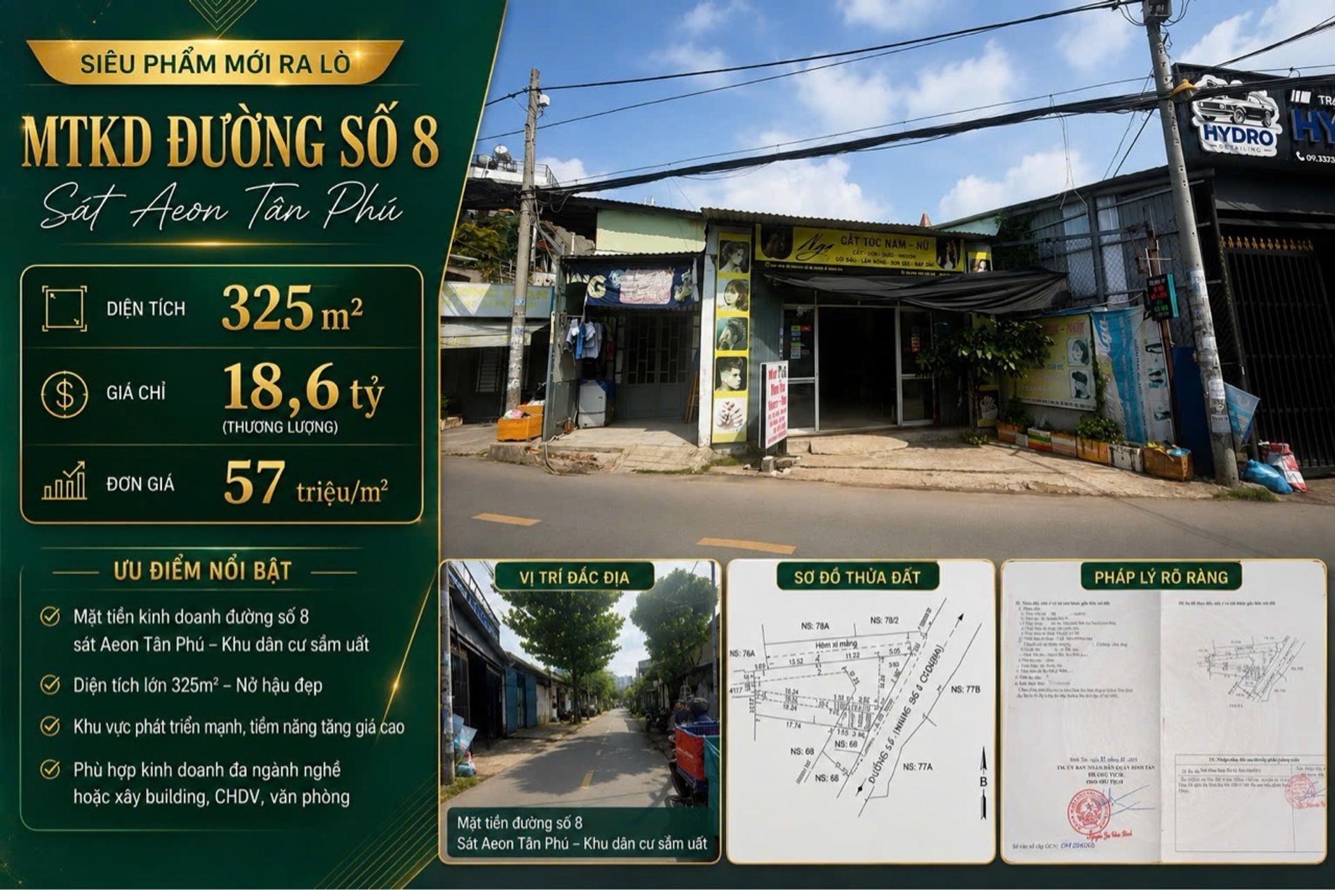 Nhà Mặt Phố Ngang Rộng Gần Aeon Tân Phú, Tiềm Năng Đầu Tư Lớn