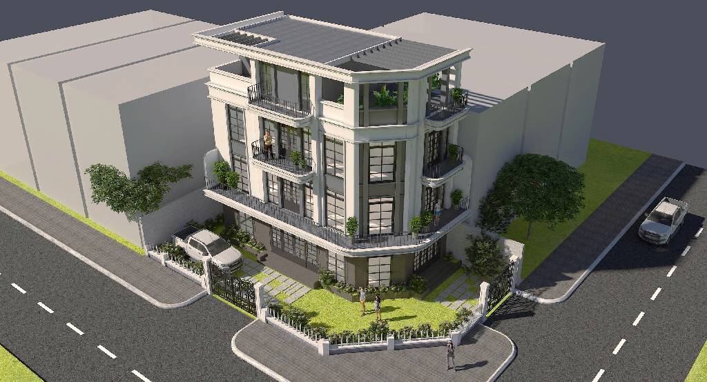 Biệt thự 5 tầng thang máy hiện đại khu 31ha tại Chính Trung