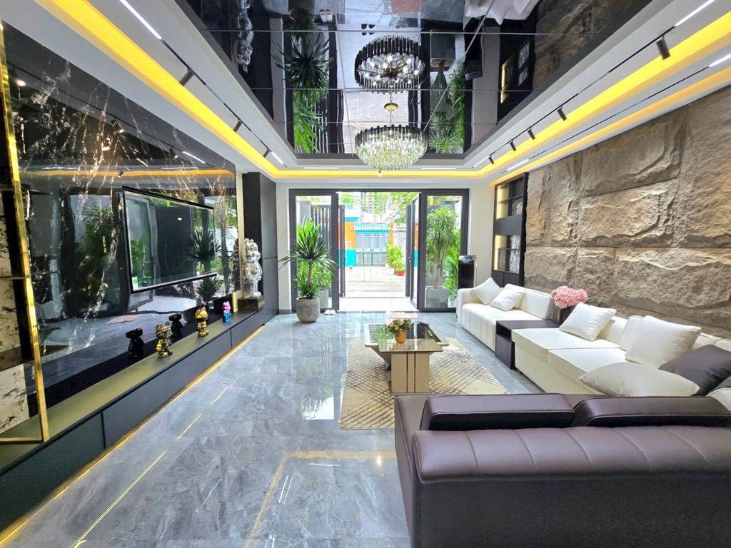 NHÀ PHỐ HIỆN ĐẠI - MT ĐƯỜNG SỐ - KẾ BÊN KDC ERA TOWN - NHÀ 4 TẦNG  THIẾT KẾ HIỆN ĐẠI NỘI THẤT SANG