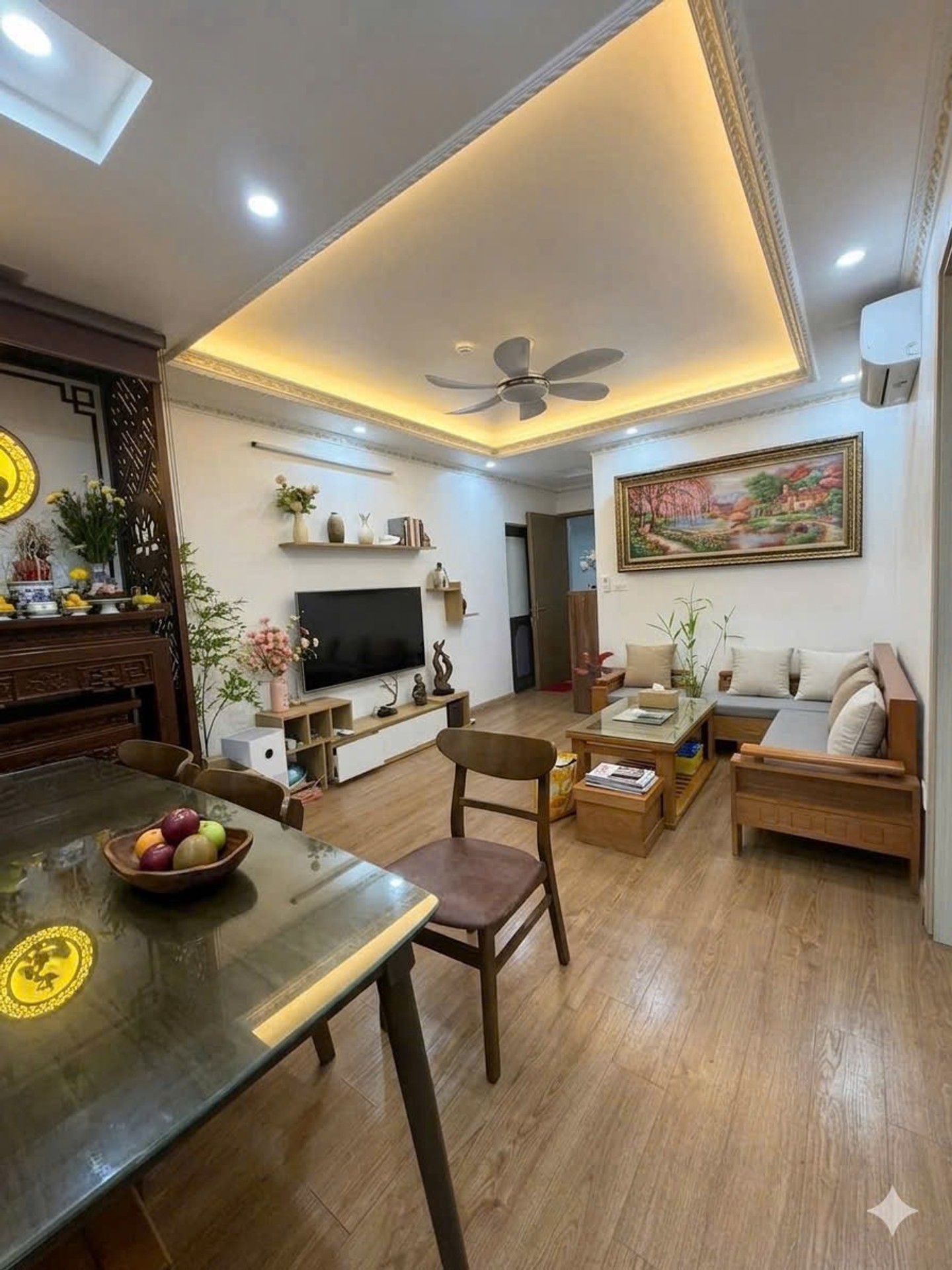 Bán căn hộ chung cư 2 phòng ngủ tại Phúc Lợi, lô góc, full nội thất