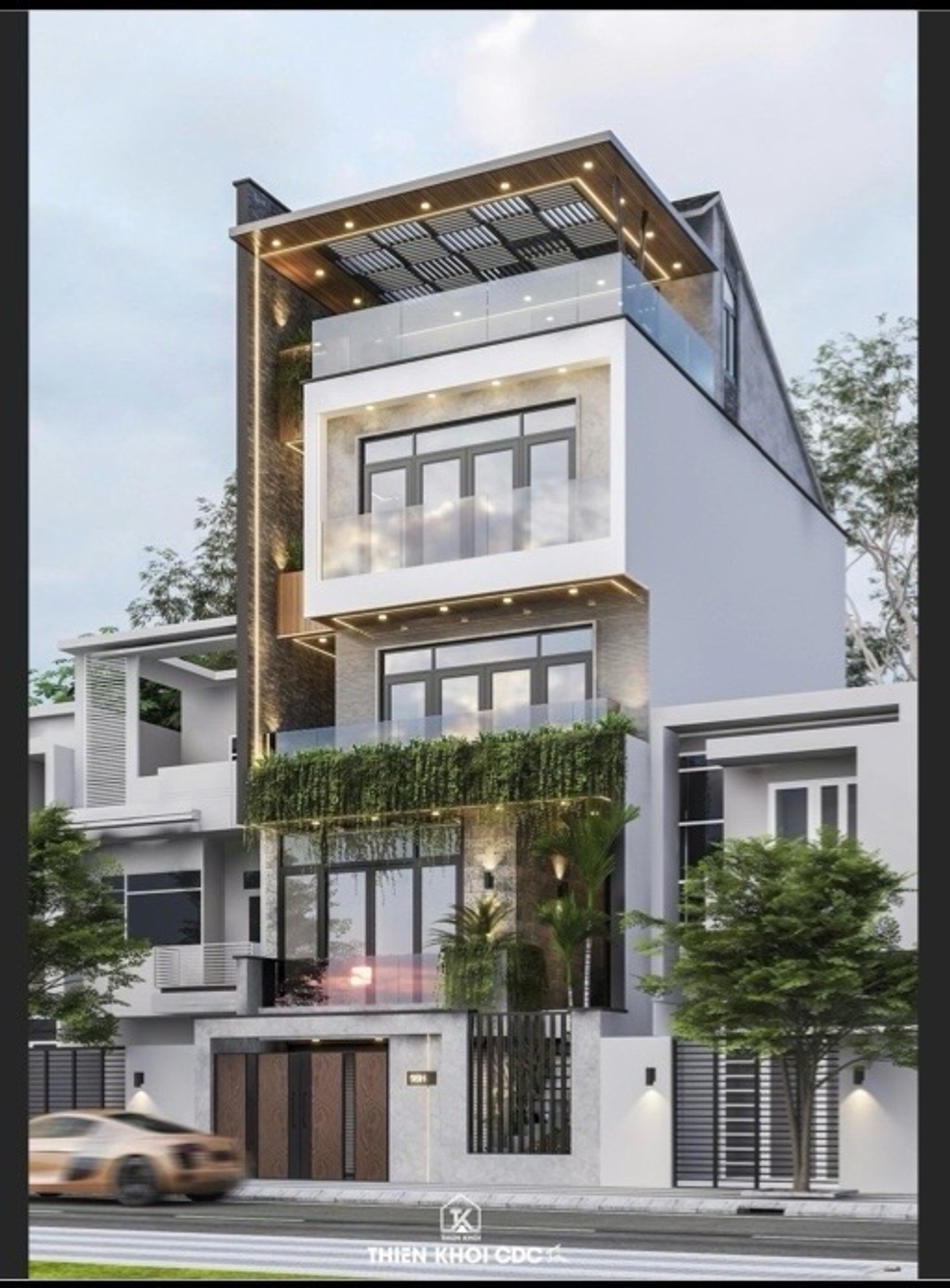 Nhà riêng 4 tầng tại Giáp Bát mặt tiền 6.8m, ô tô tránh, view hồ, phù hợp xây building văn phòng