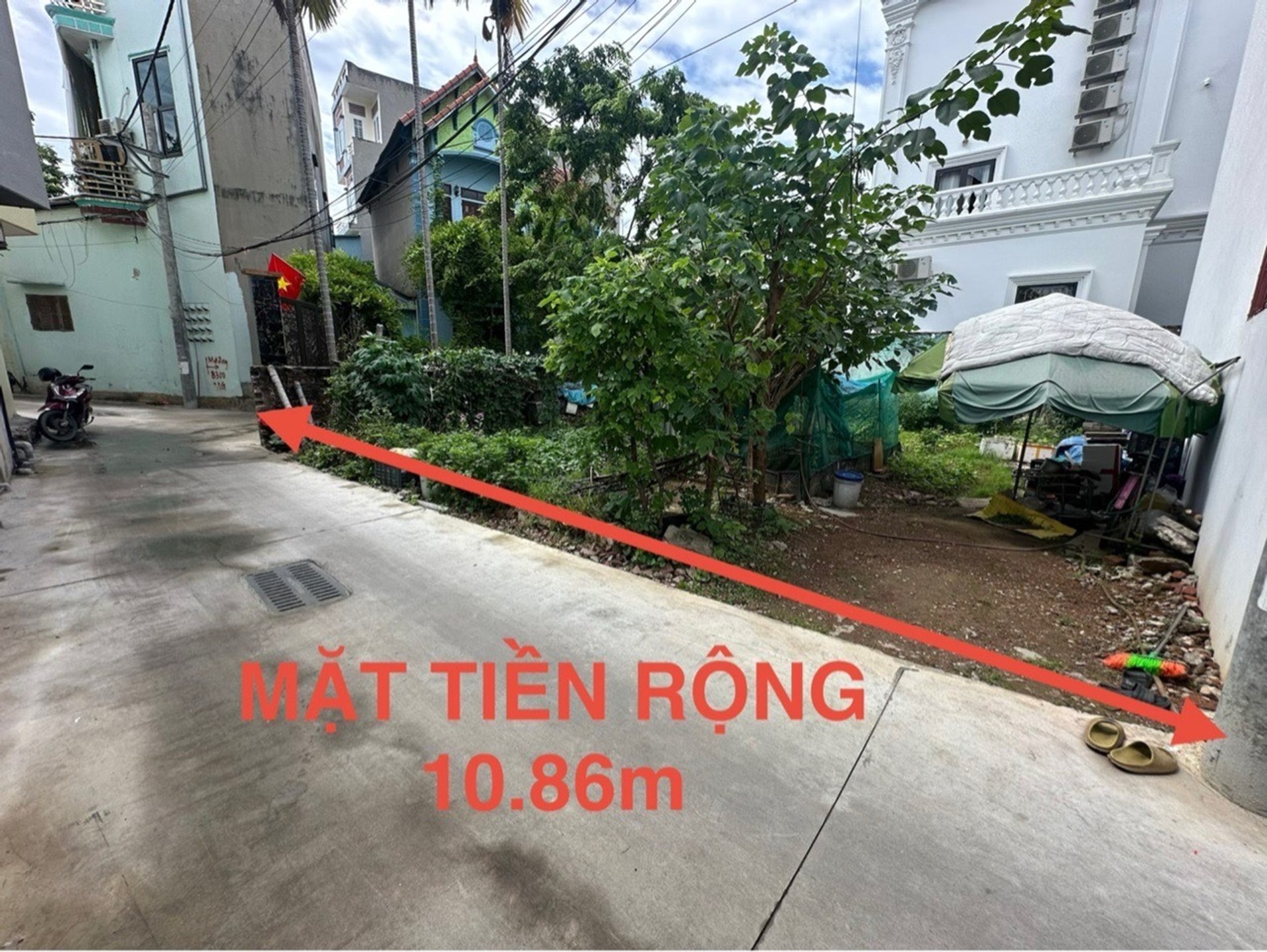 Bán đất thổ cư vuông vức, mặt tiền rộng 10,8m tại xã có đầy đủ tiện ích