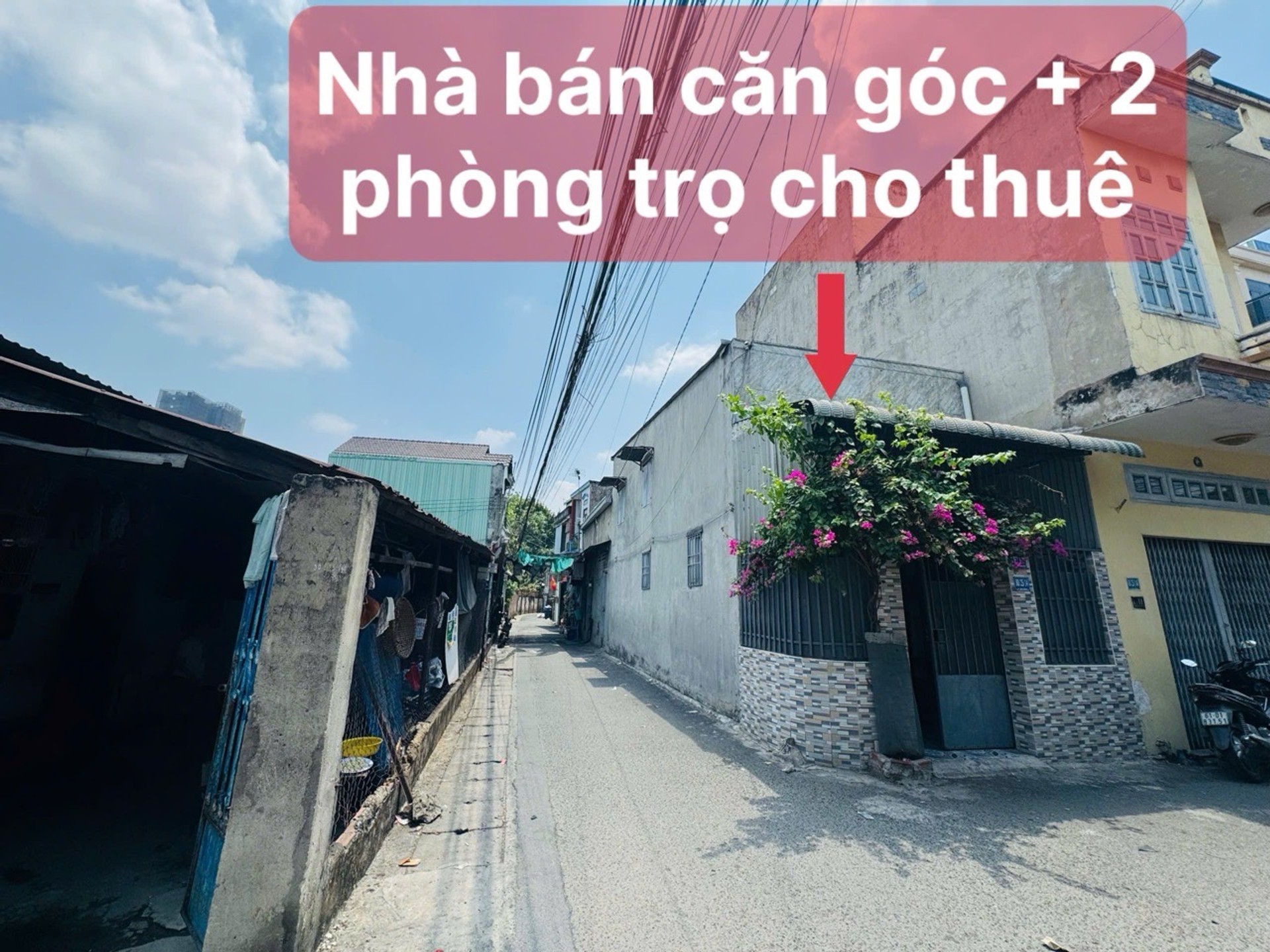 Nhà cấp 4 gác xép, 4 phòng ngủ, 2 mặt tiền tại Ngô Gia Tự