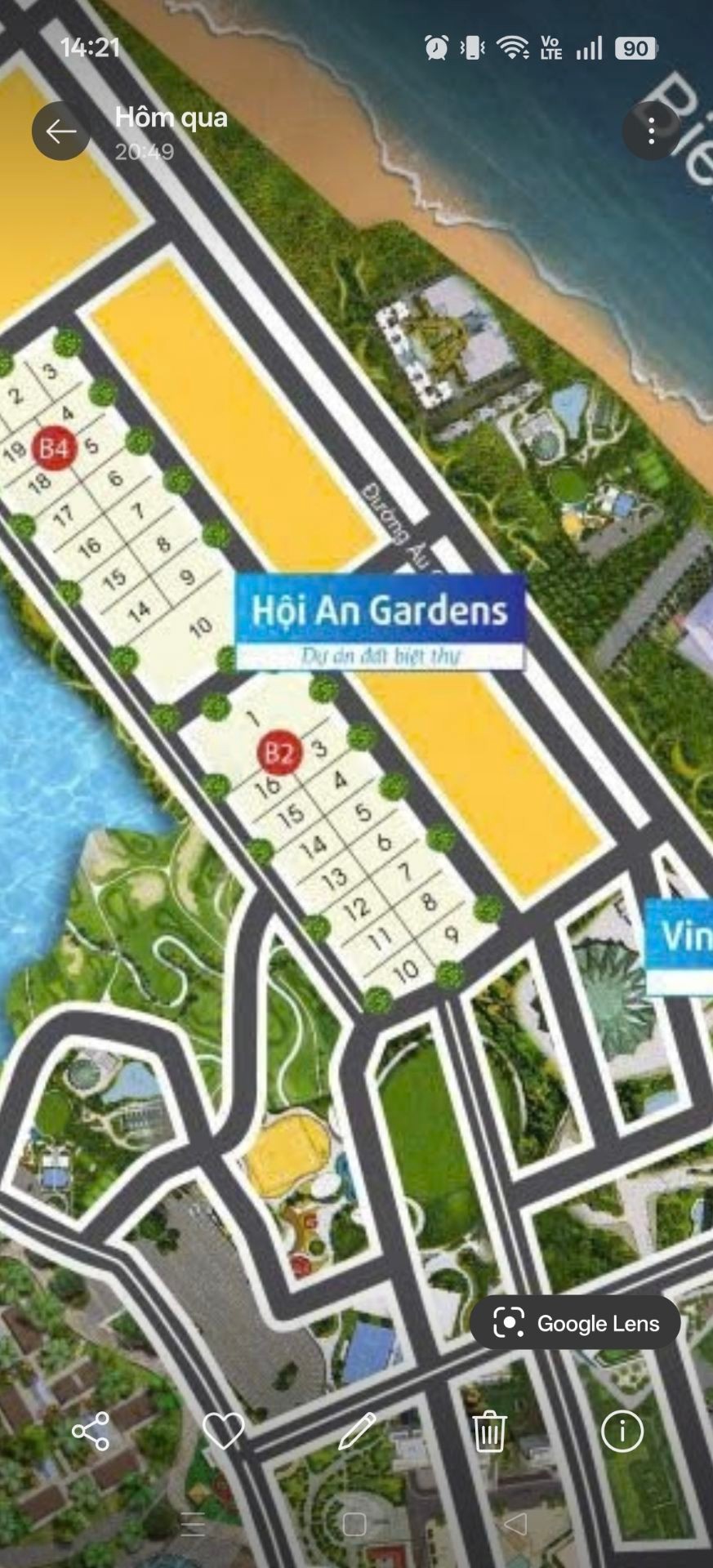 Đất biệt thự Hội An Gardens - ngay biển Cửa Đại - khu nhiều Resort cao cấp - 16m x 25m - Giá 13.2tỷ