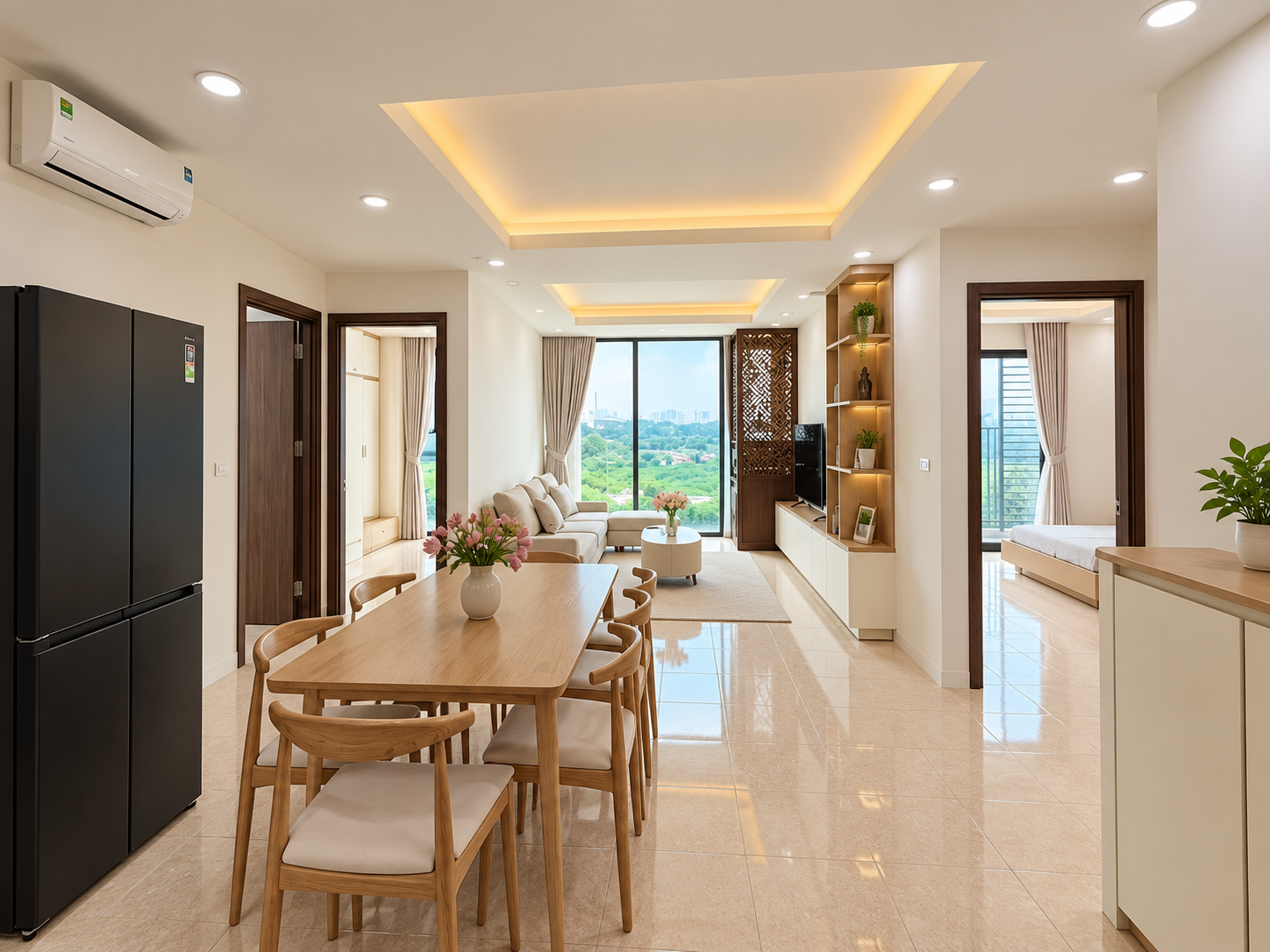 Hàm Nghi, Cơ hội vàng sở hữu căn hộ 2 ngủ nội thất sang, 65m, 2ngủ, tầng trung view đẹp, giá tốt.