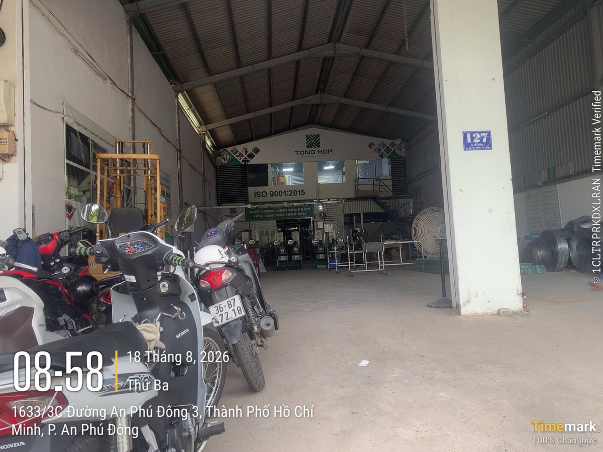 Bán kho xưởng mặt tiền An Phú Đông, TP.HCM, lô góc 489m², thu nhập cho thuê gần 50 triệu/tháng