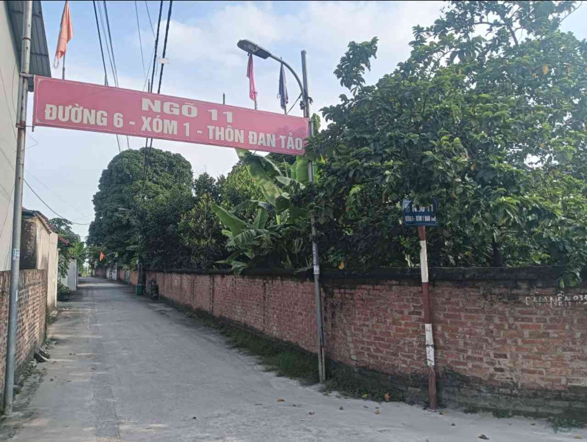 Bán đất thổ cư 85m2 mặt tiền 5m tại xã Đan Tảo Sóc Sơn