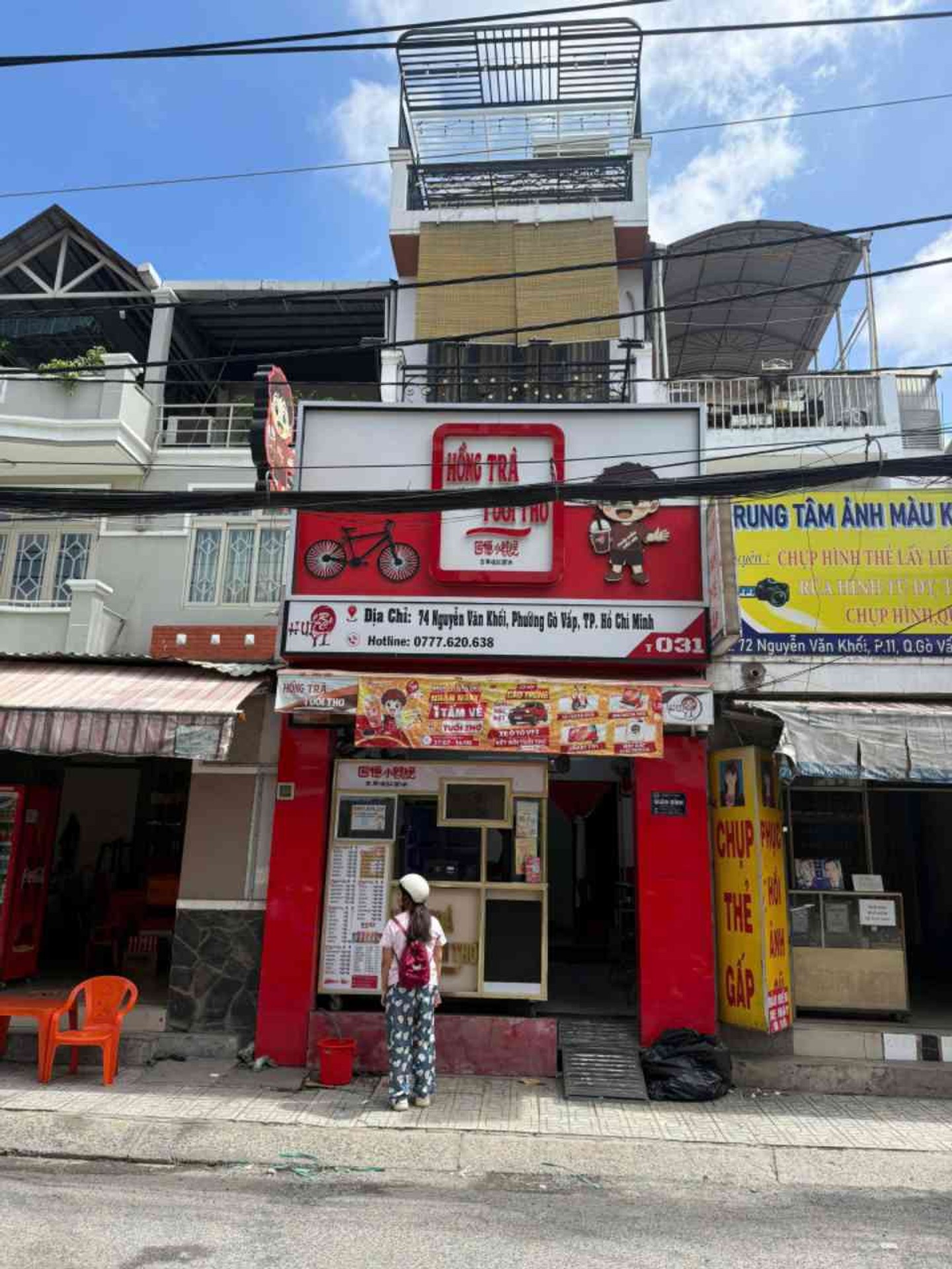 Mặt tiền nguyễn văn khối 4x15m đúc 4 tấm