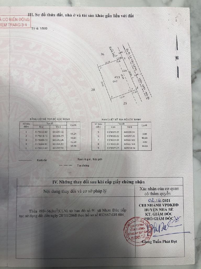 Bán đất thổ cư ngang rộng 18m tại Nhơn Đức, Nhà Bè