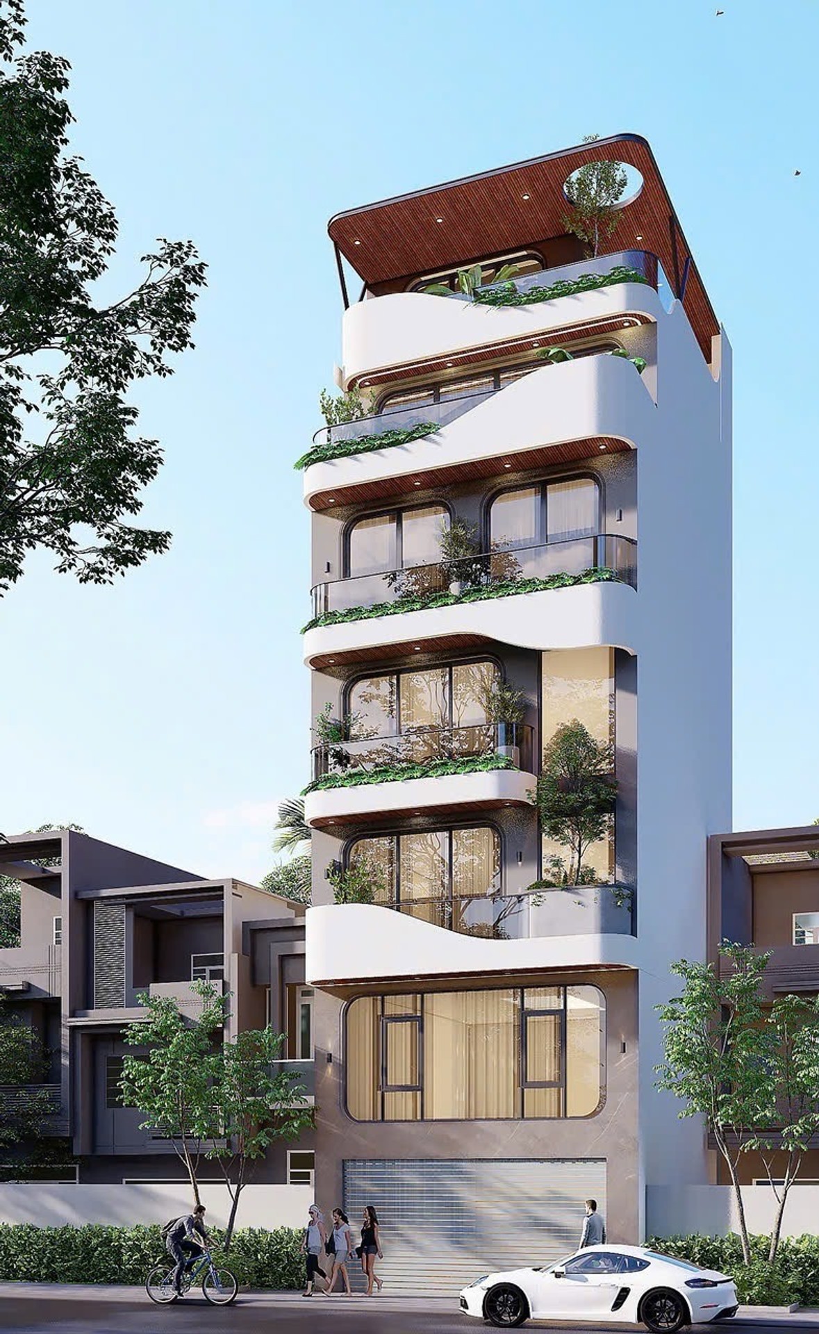 Nhà riêng 7 tầng thang máy, gara ô tô tại quận Gia Thụy