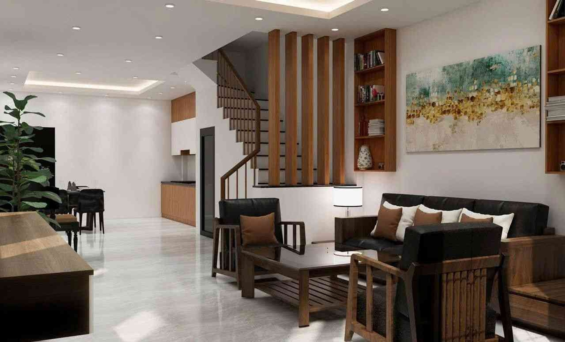 Shophouse 3 tầng 4 phòng ngủ tại An Phú giá 4.35 tỷ