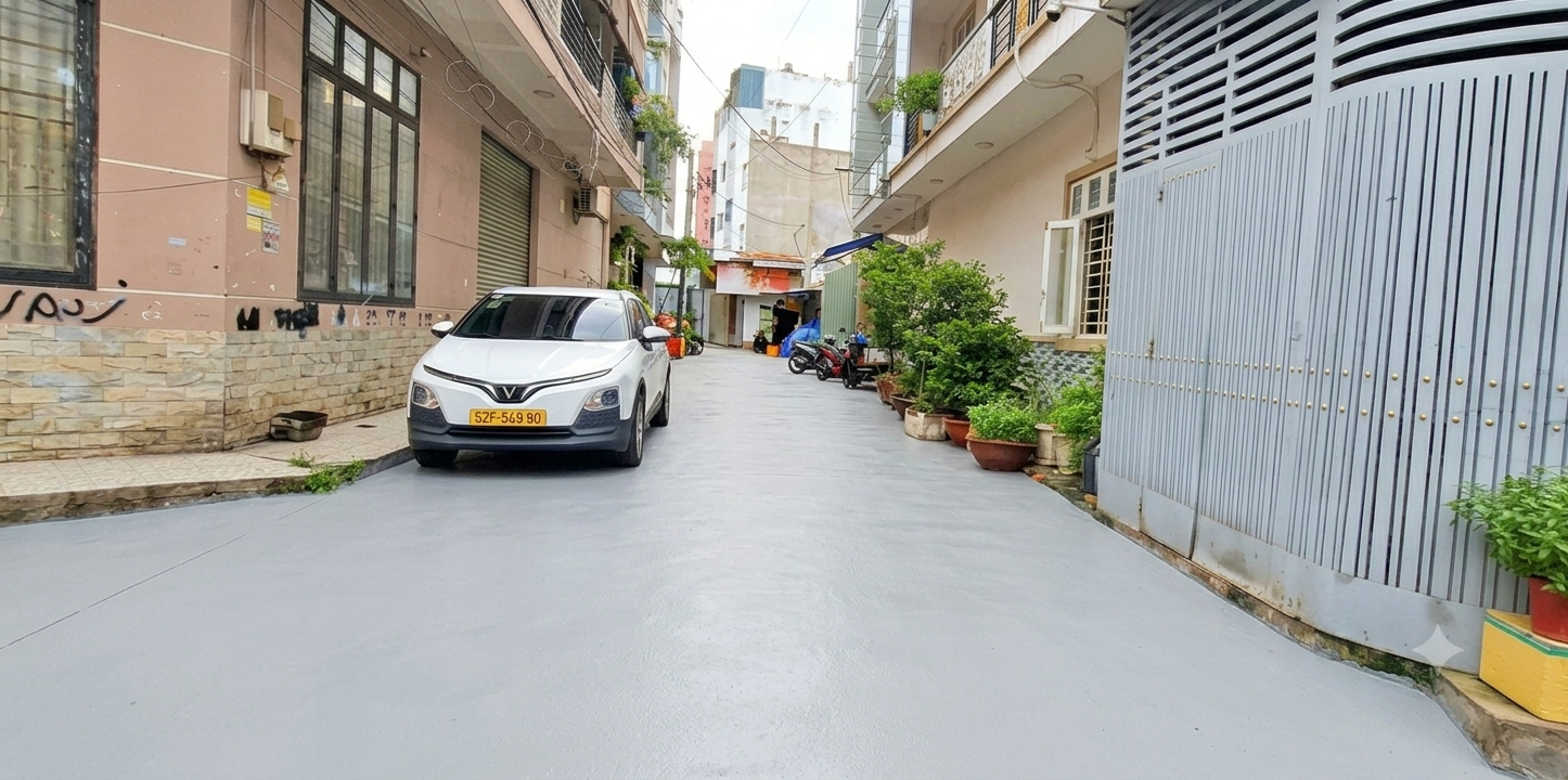 Nhà 4 tầng 53m2 hẻm rộng tại Bình Tân giá 7.4 tỷ