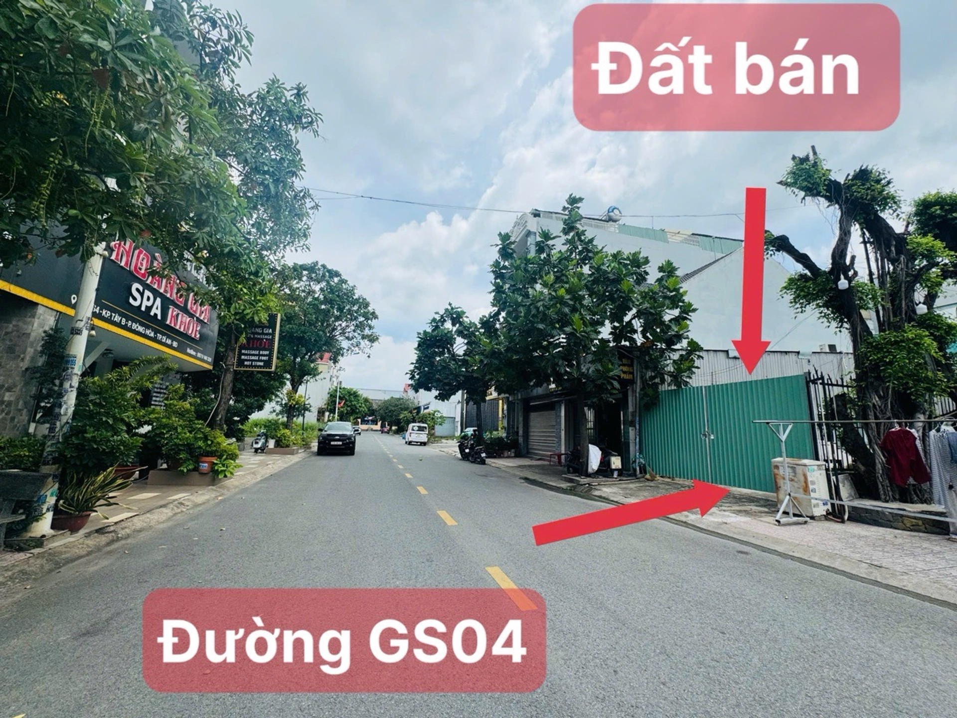 Bán đất TTHC Dĩ An 110m2 mặt tiền đường phường Đông Hoà
