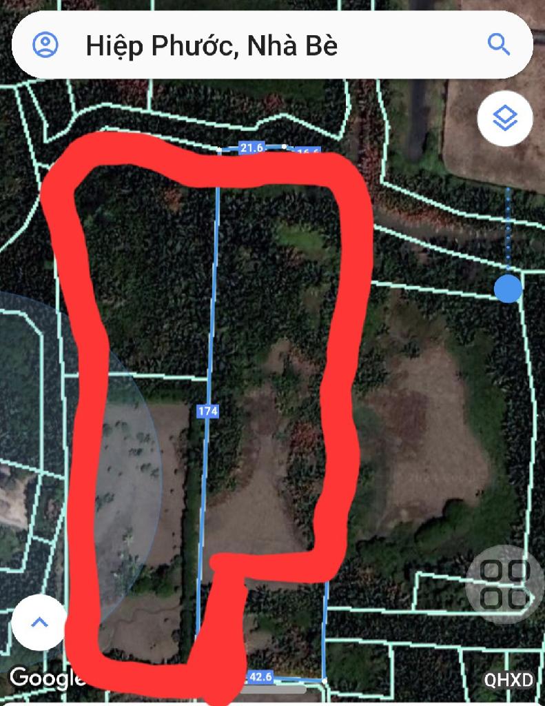 Bán đất 11.000m2 xã Hiệp Phước Nhà Bè giá 55 tỷ
