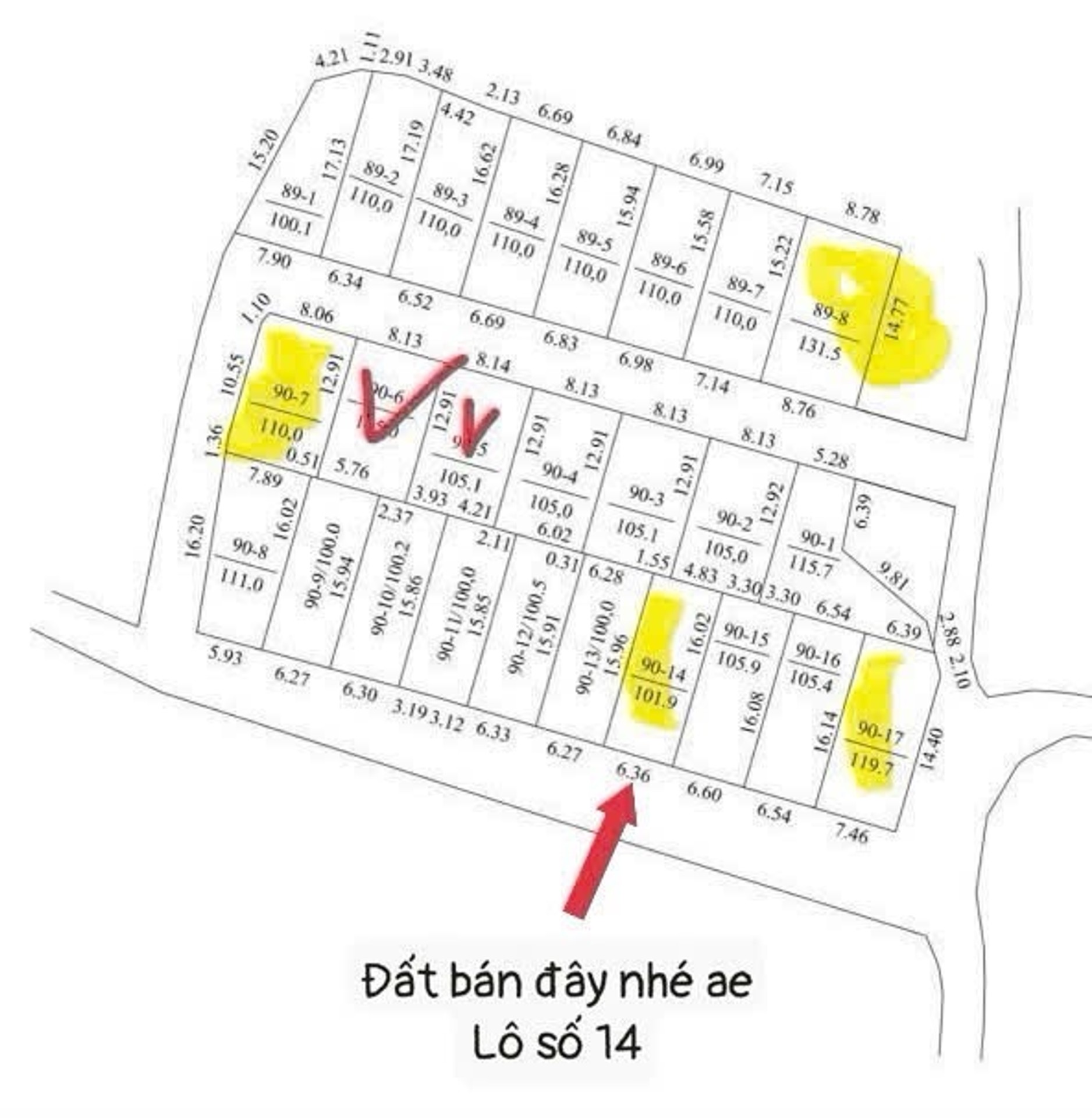 Bán đất Tiên Chu Bắc Sơn diện tích 101,9 m2 mặt tiền 6,3 m pháp lý rõ ràng