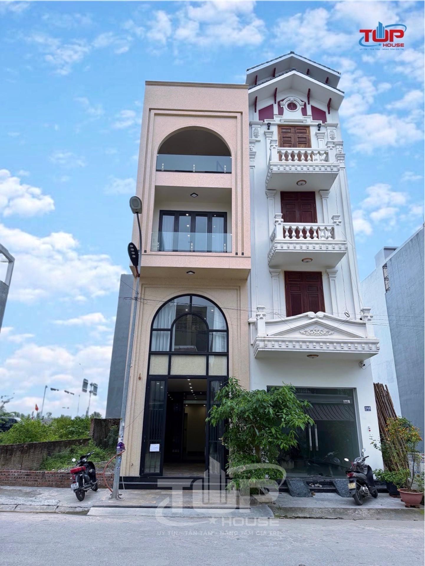 Nhà mặt phố khu phân lô Thiên Lôi, thiết kế hiện đại với thang máy tiện nghi