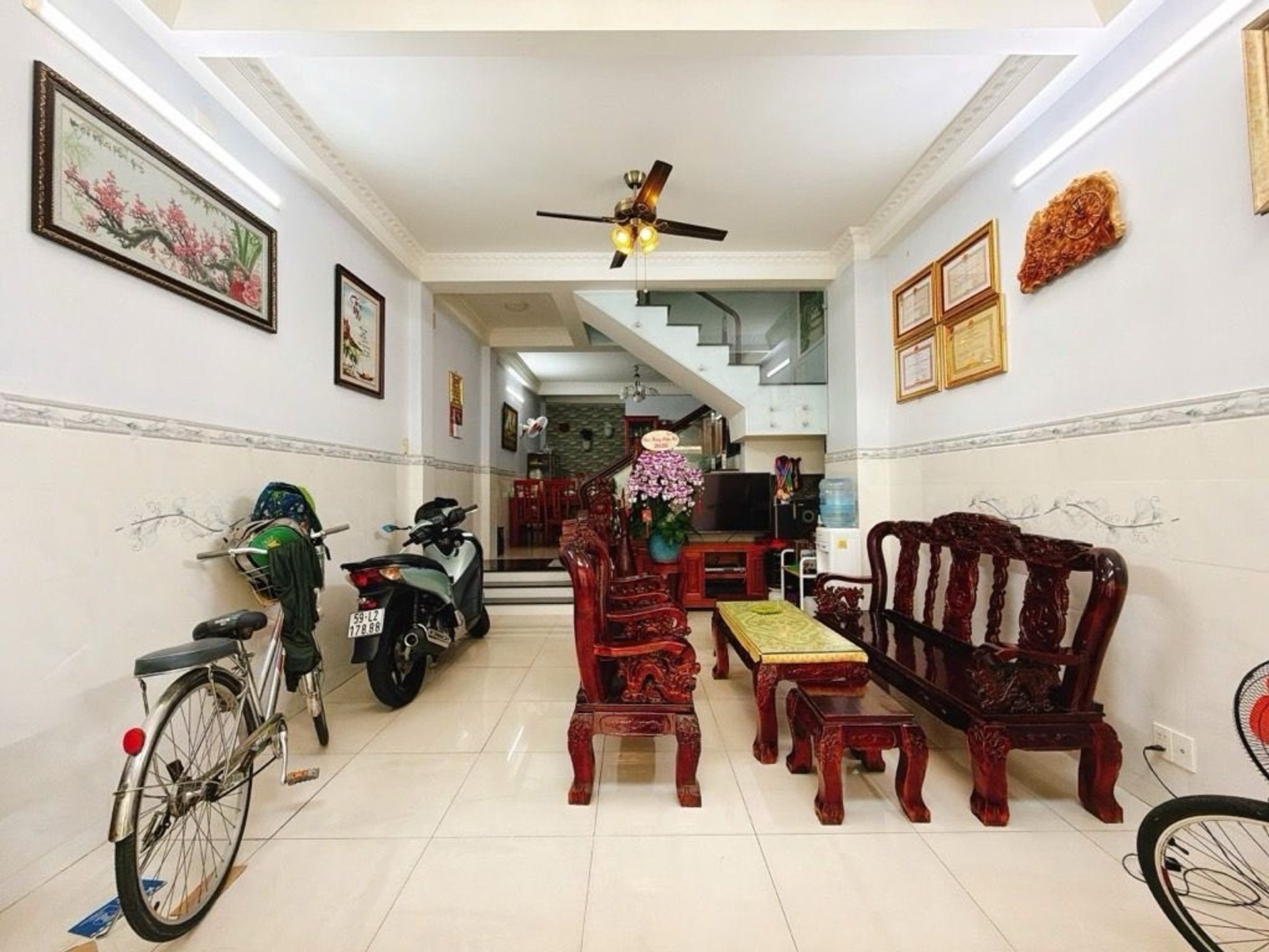 Bán nhà riêng 4 tầng 4 phòng ngủ, Tân Quy, Quận 7, có chỗ đậu xe ô tô - 0934 194 634 Em Quý