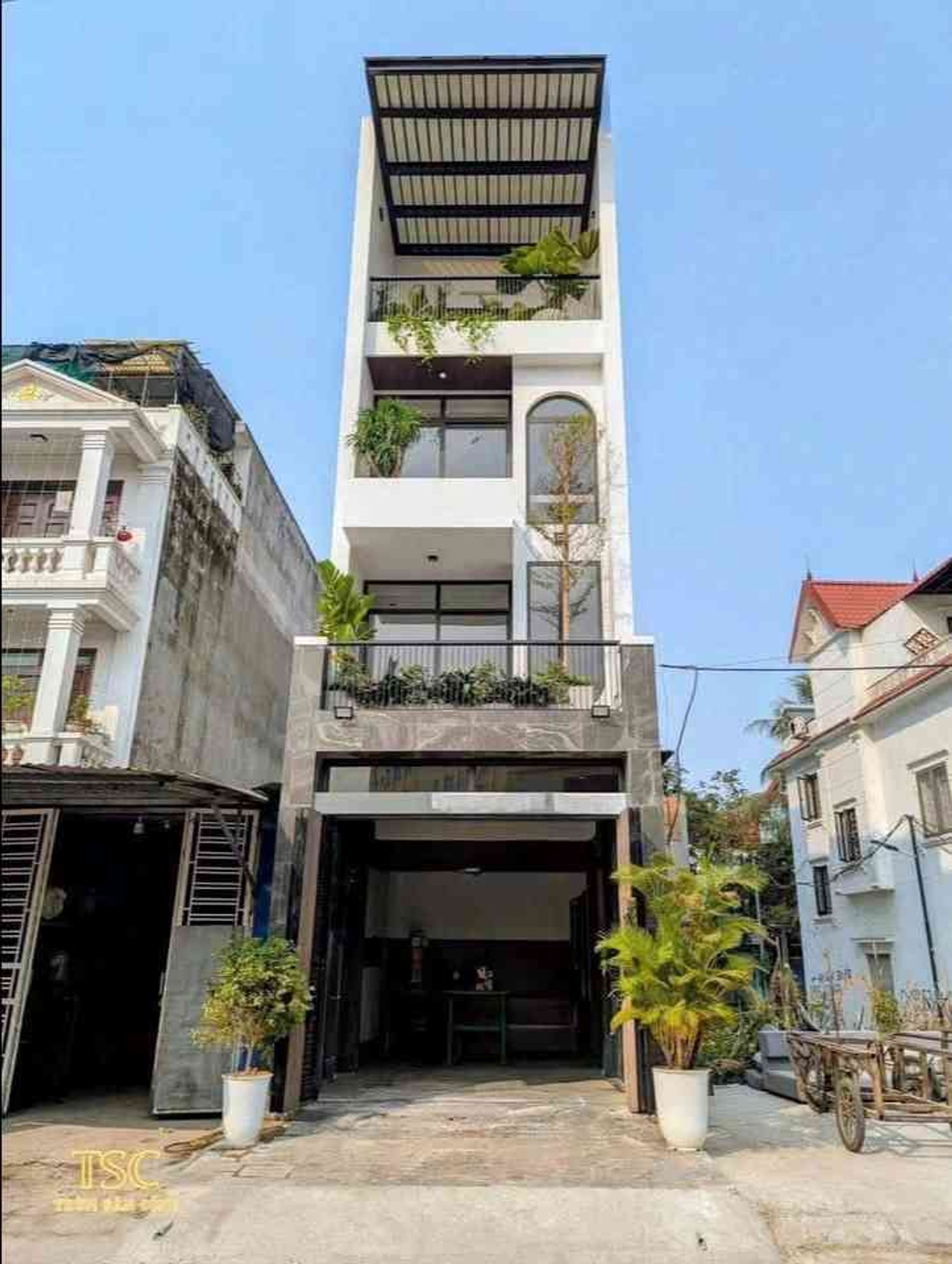 Nhà mặt phố hiện đại tại khu tái định cư hồ Sen với thiết kế sang trọng