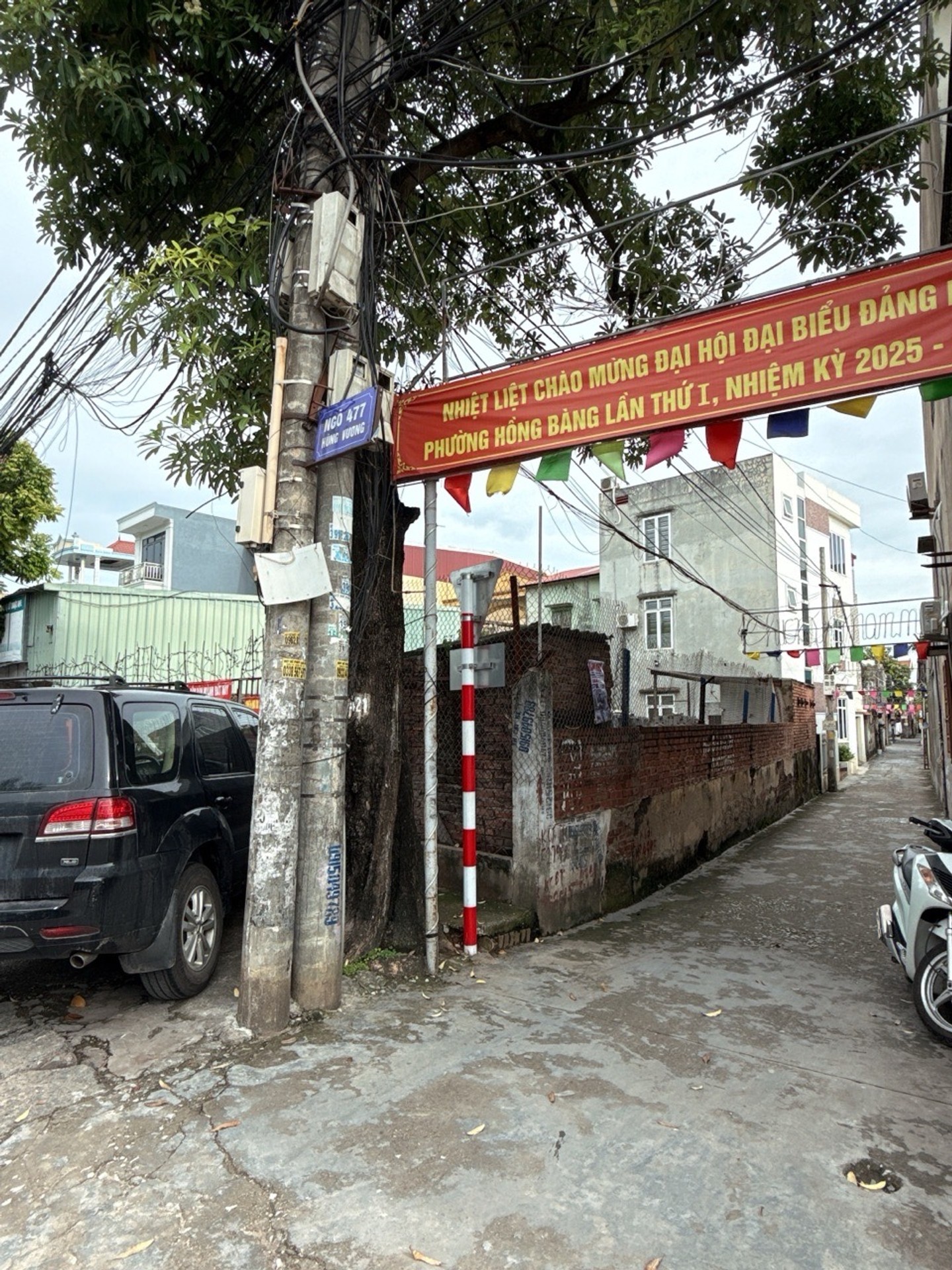 Đất mặt đường Hùng Vương, Hồng Bàng, vị trí góc thuận tiện kinh doanh và xây dựng
