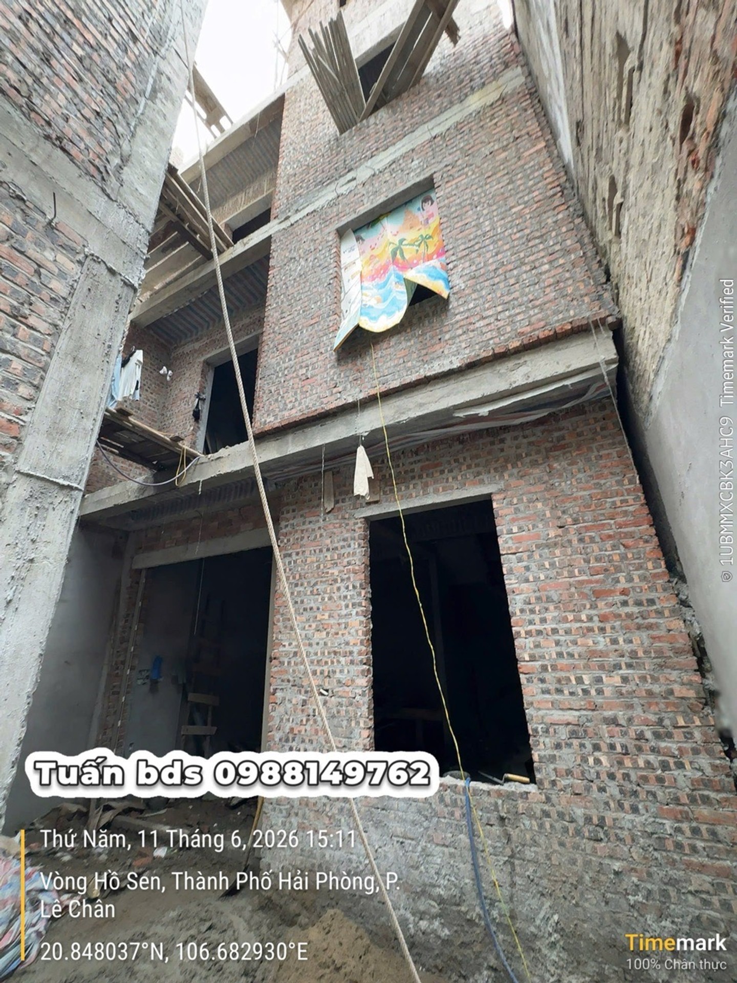 Bán nhà riêng 4 tầng 40m2 khu Hồ Sen, Hải Phòng, mặt tiền 6.3m
