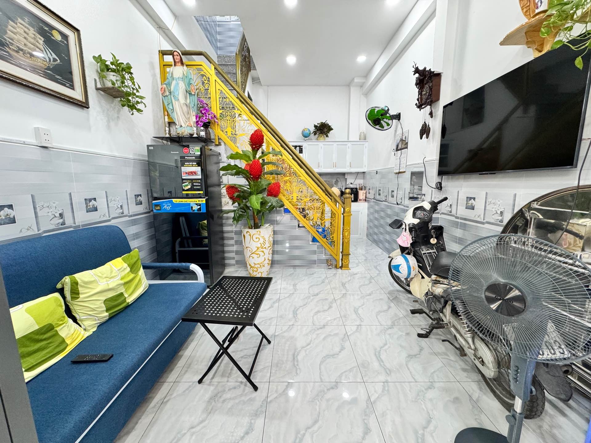Bán nhà riêng 2 tầng 46m2, mặt tiền 8m, chợ Gò Xoài, Bình Tân
