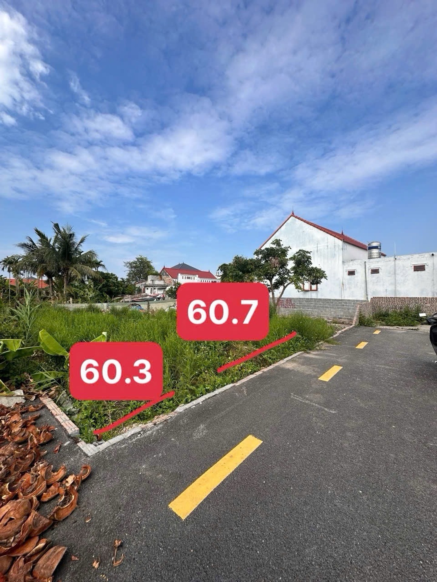 Đất bán tại khu vực Đoàn Xá 3, diện tích 60.7m2, mặt tiền rộng 4.6m