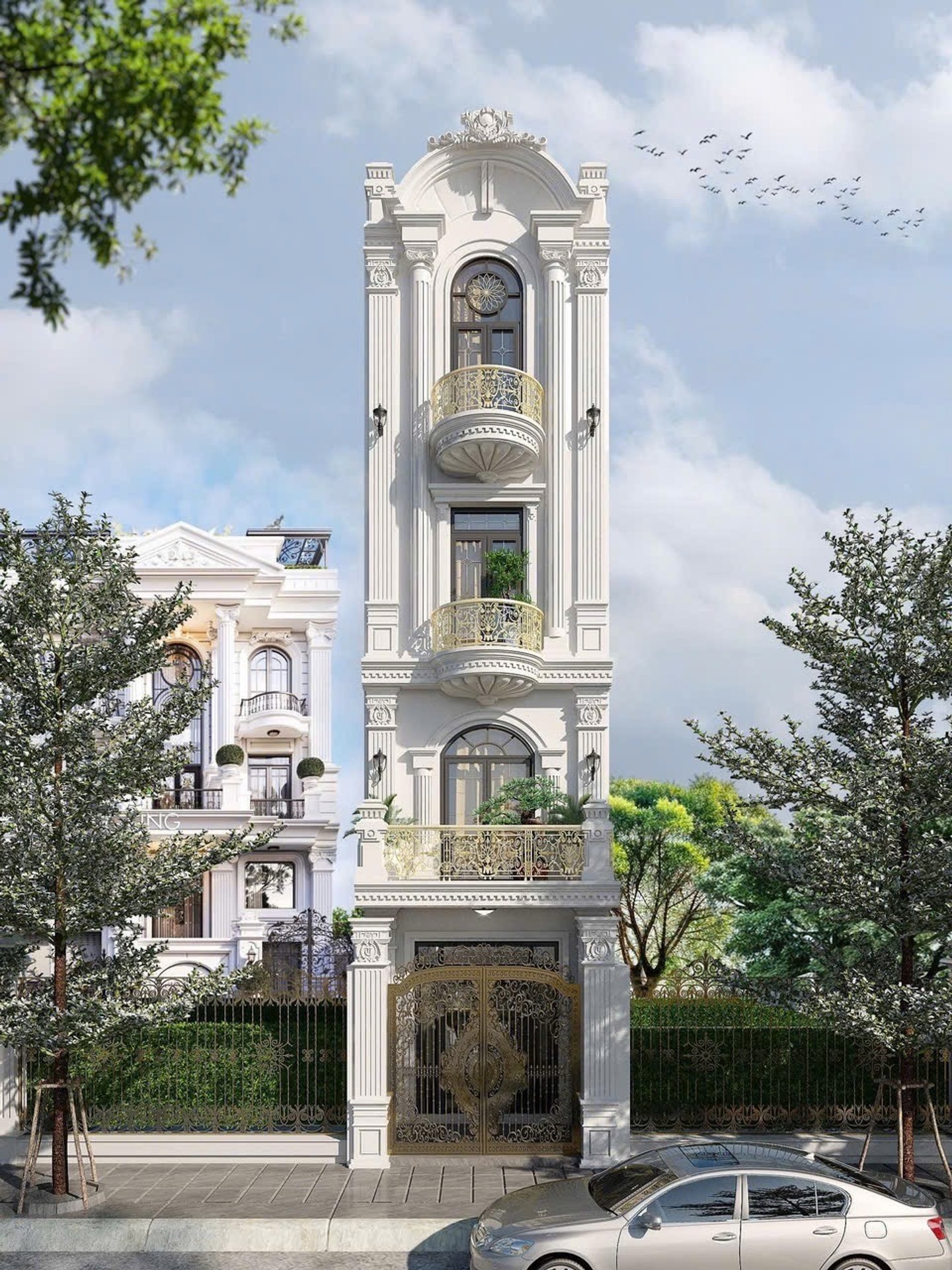 Nhà riêng 4 tầng 3 mặt thoáng rộng 110m2 hướng Nam tại Kiến An