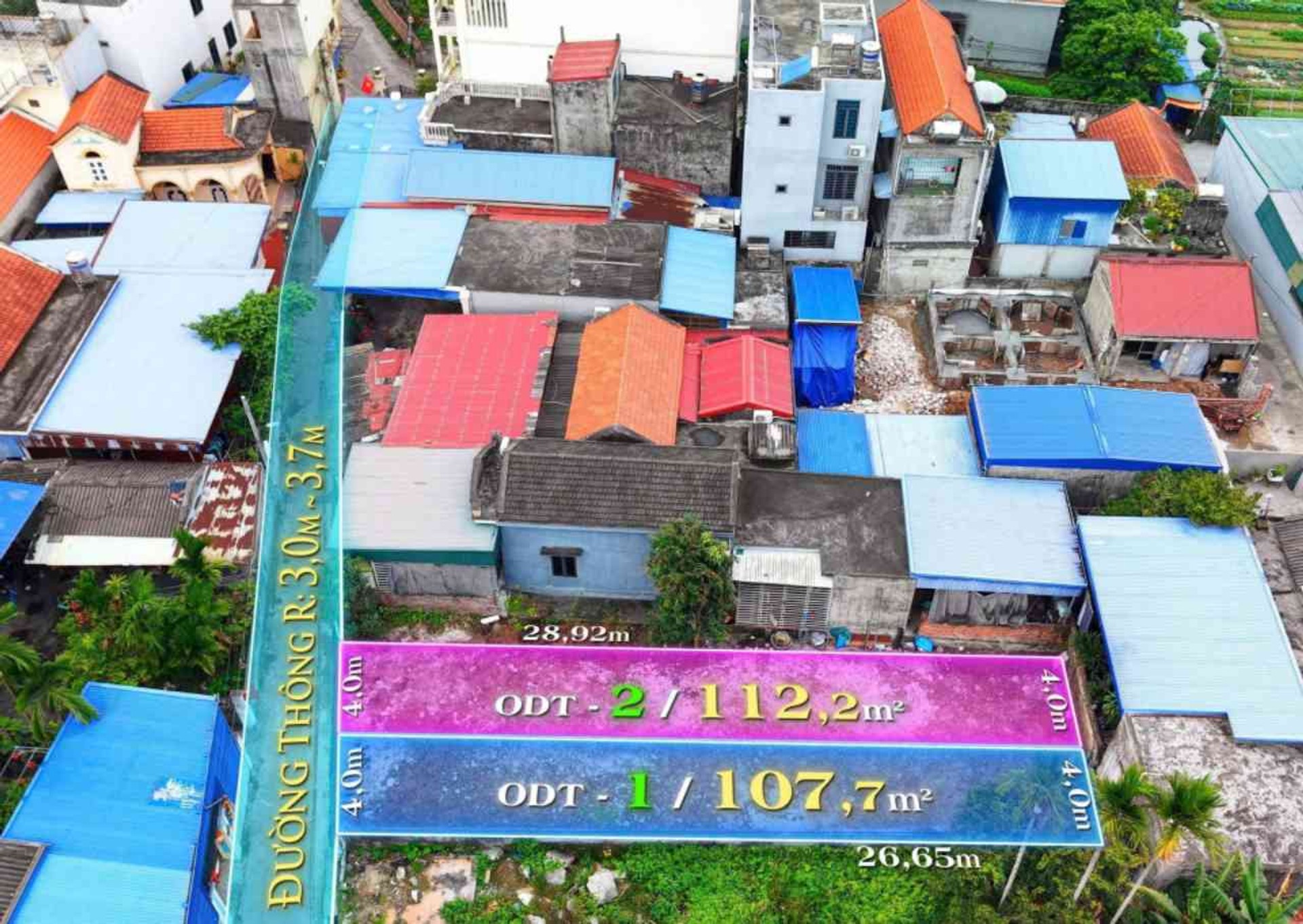 Nhà riêng 1 tầng rộng 107,7m2 tại khu dân cư TDP Mánh Thủy, Hải Phòng
