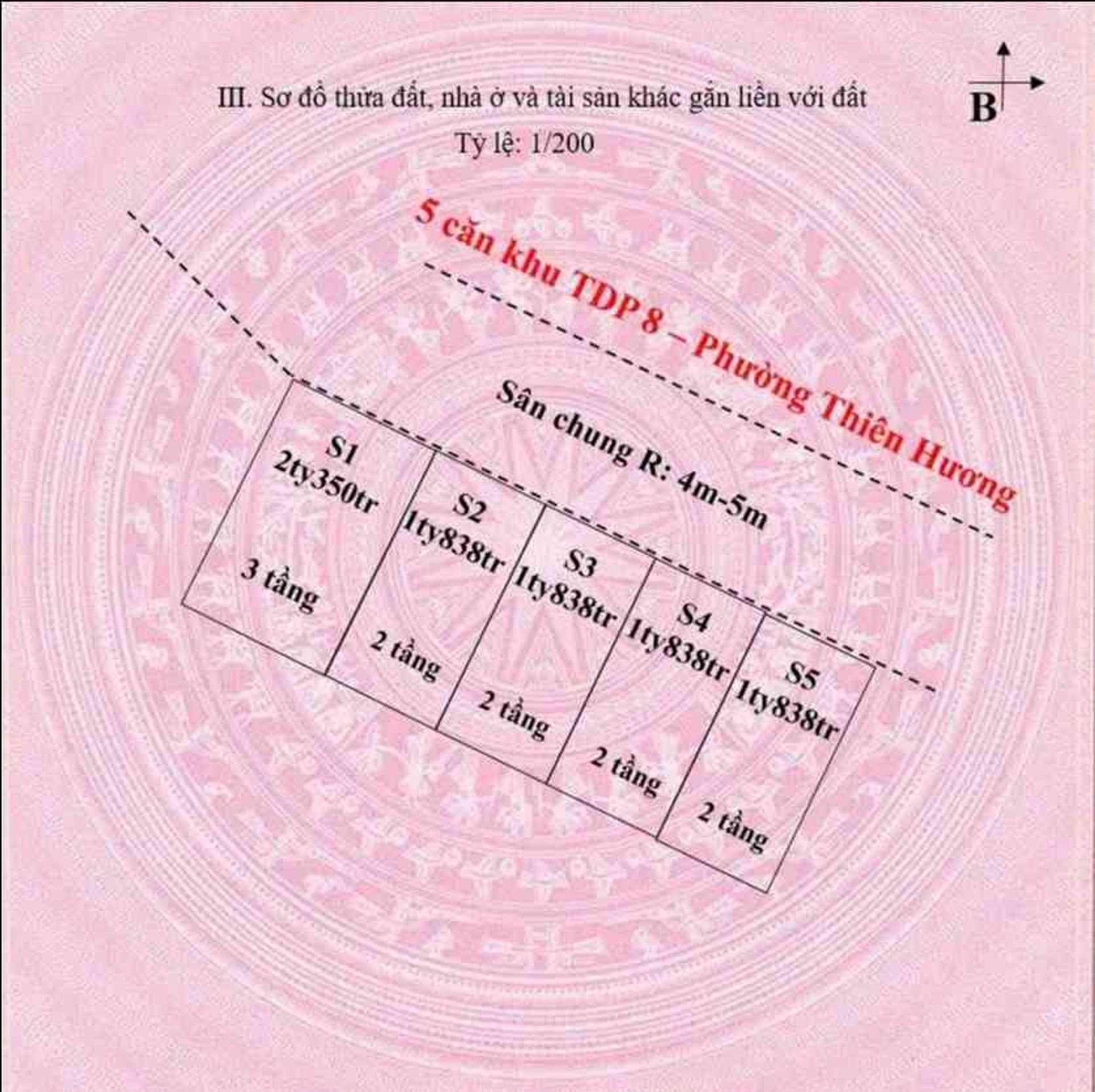 Siêu phẩm nhà riêng 3 tầng có sân cổng rộng rãi tại phường Thiên Hương