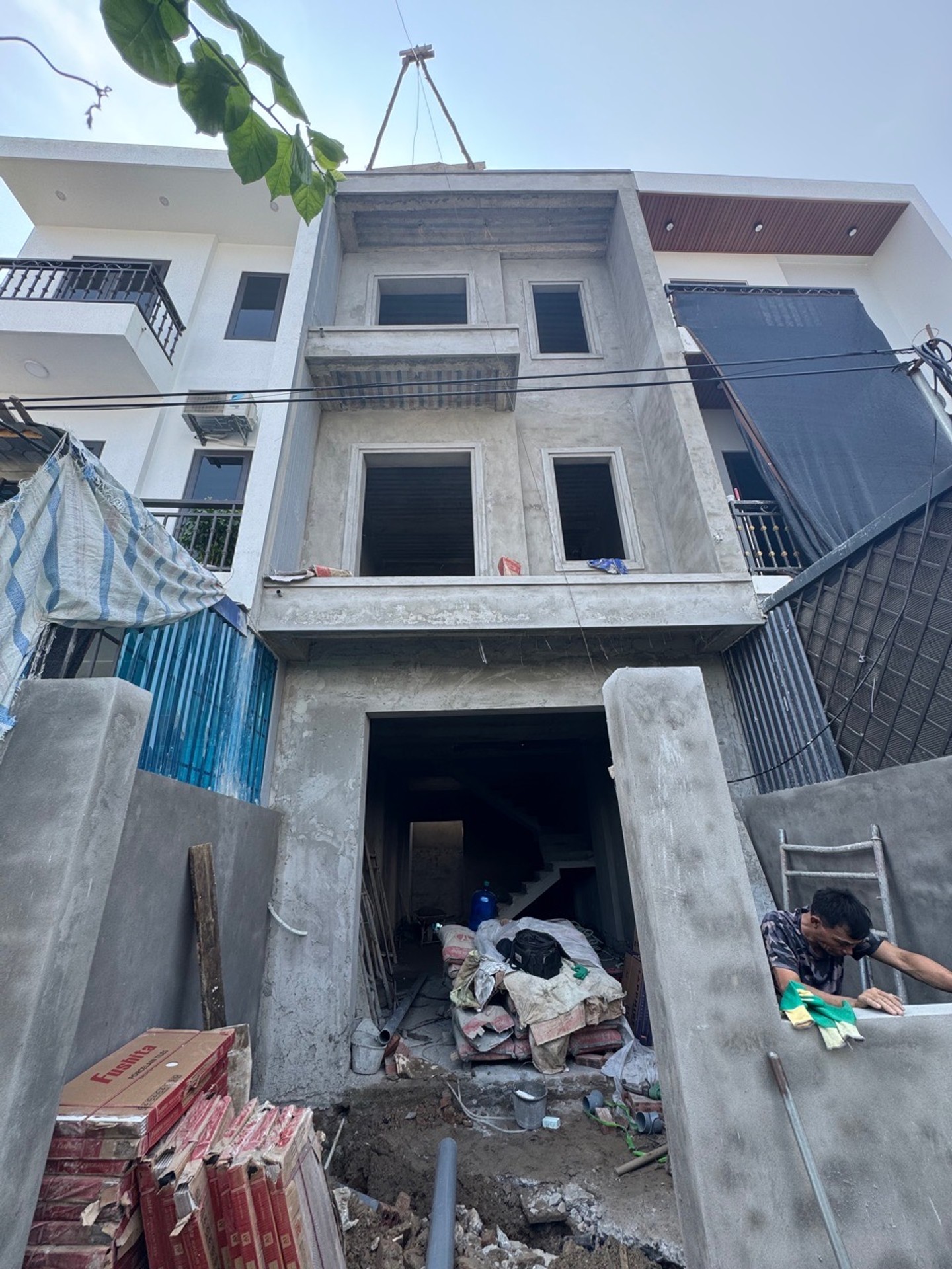 Nhà riêng 3 tầng mặt tiền rộng tại Đào Yêu, An Dương, gần cầu Kiến An