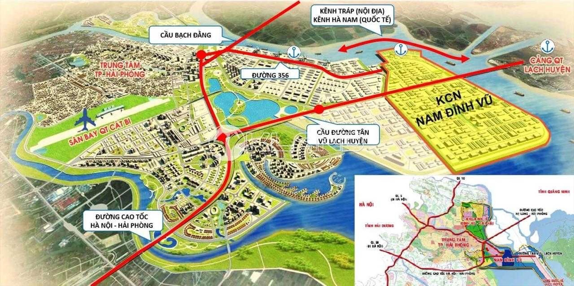 Kho nhà xưởng hơn 1.3ha, hạ tầng hoàn thiện tại khu công nghiệp Nam Đình Vũ