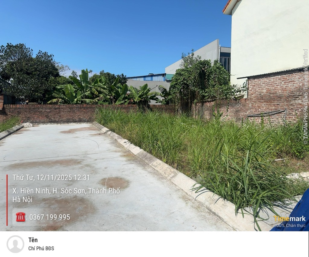 Bán nhanh 88m² đất thổ cư tại Trại Mít - thôn Hiền Lương - xã Nội Bài. Ô tô đỗ cửa - giá tốt.