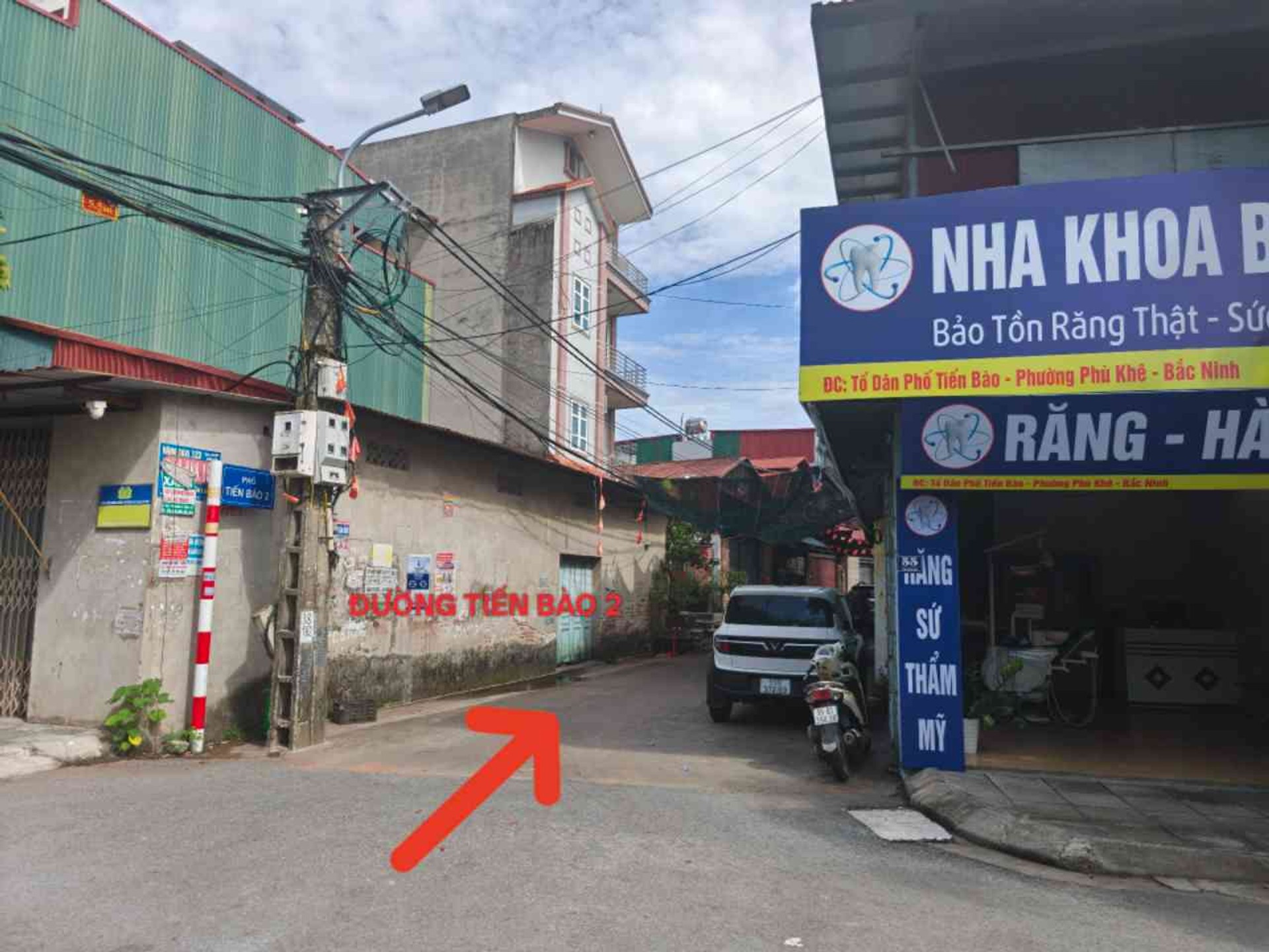 Lô góc vị trí nằm giữa chung tâm khu phố tiến bảo