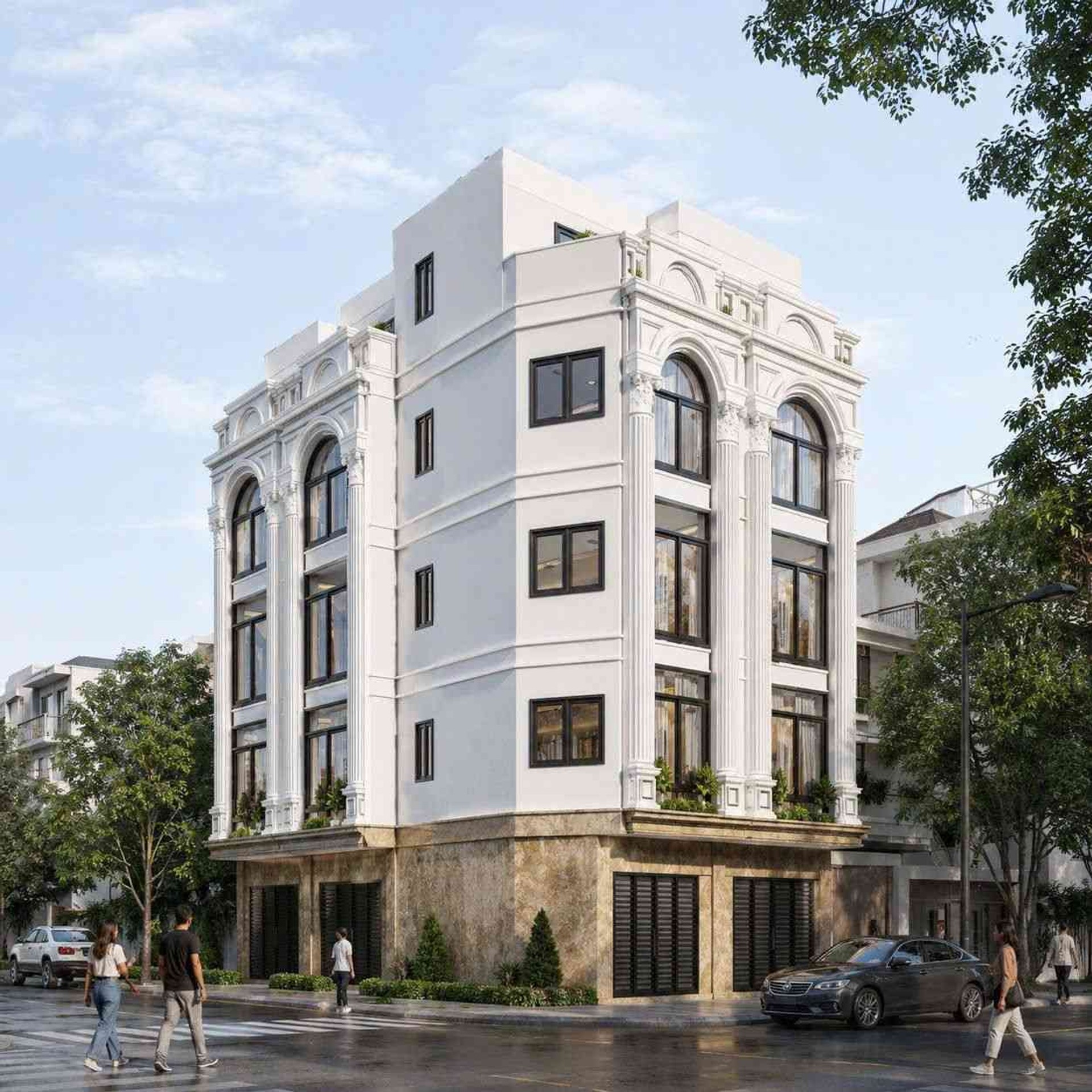 Nhà 5 tầng mặt phố, ô tô tránh, HĐ đẹp, tiện nghi xịn