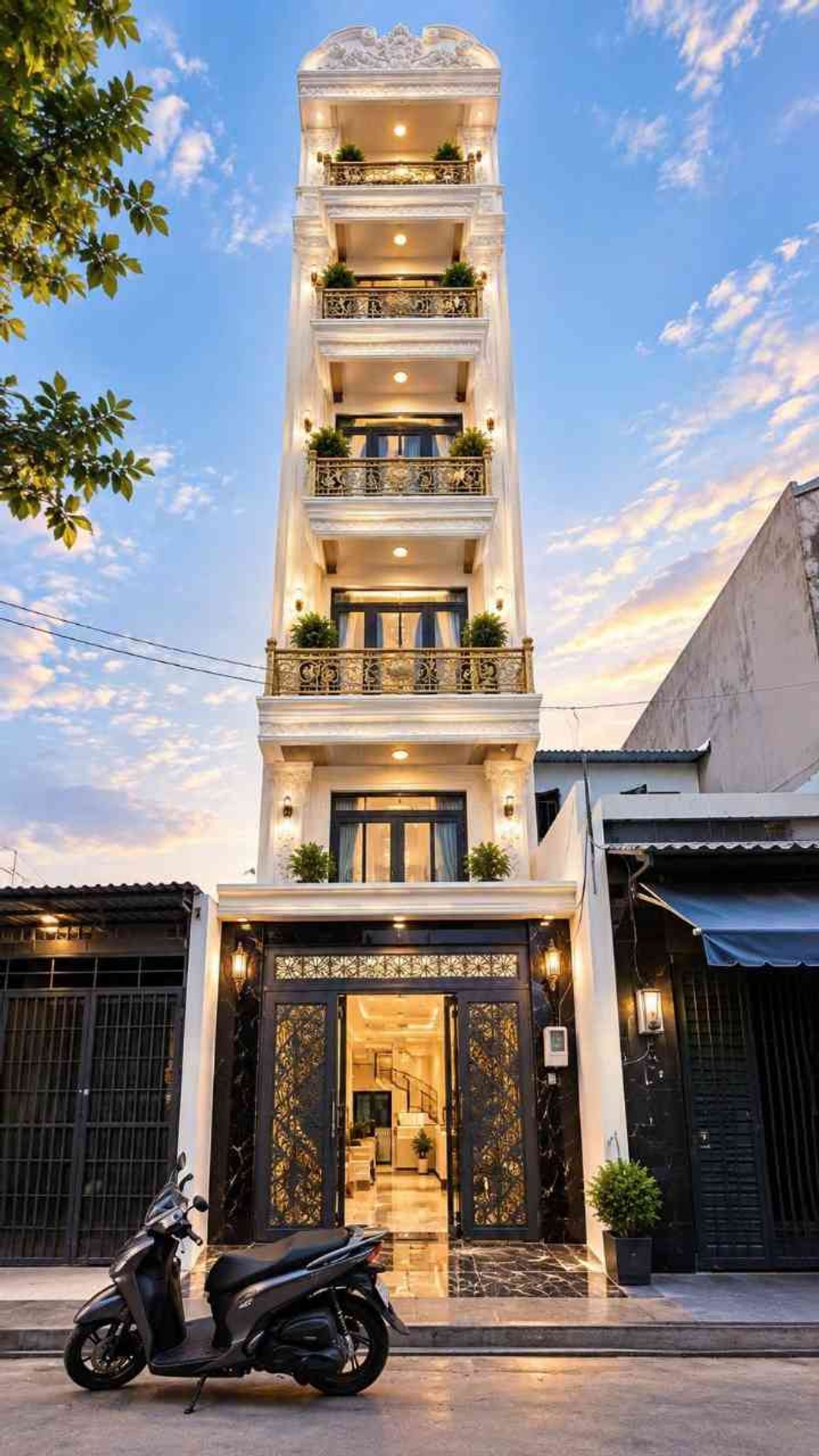 Nhà mặt phố 5 tầng có thang máy, diện tích 78.7m² tại Lê Văn Quới