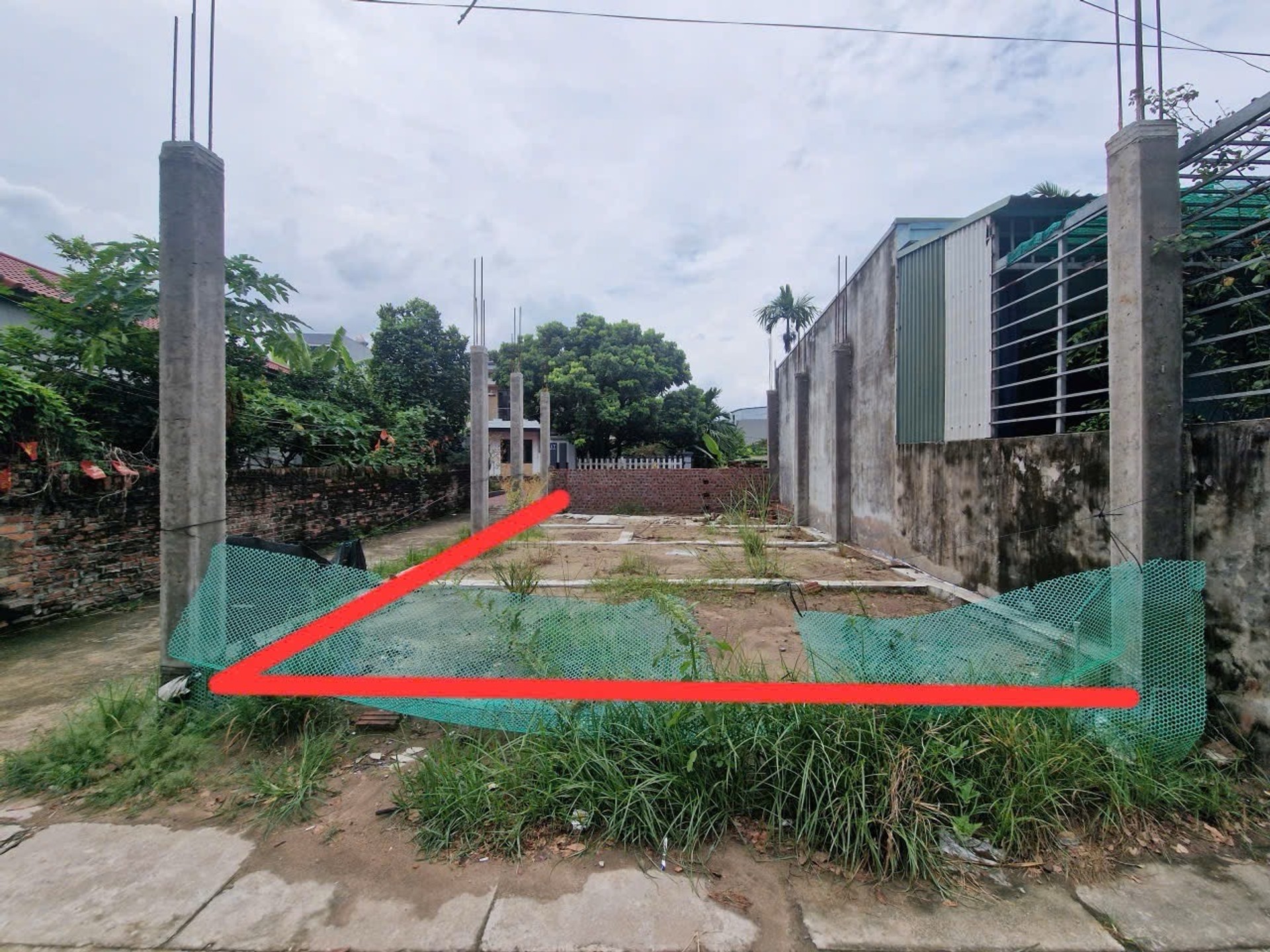 Bán đất lô góc 67m2 Bắc Giã, Sóc Sơn, có móng chắc, ô tô vào được